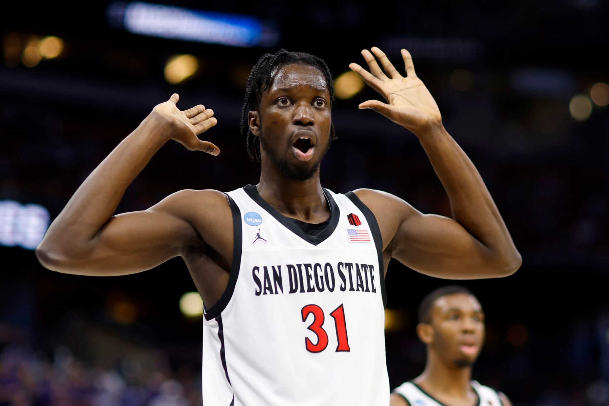 San Diego State's Nathan Mensah San Diego State's Nathan Mensah