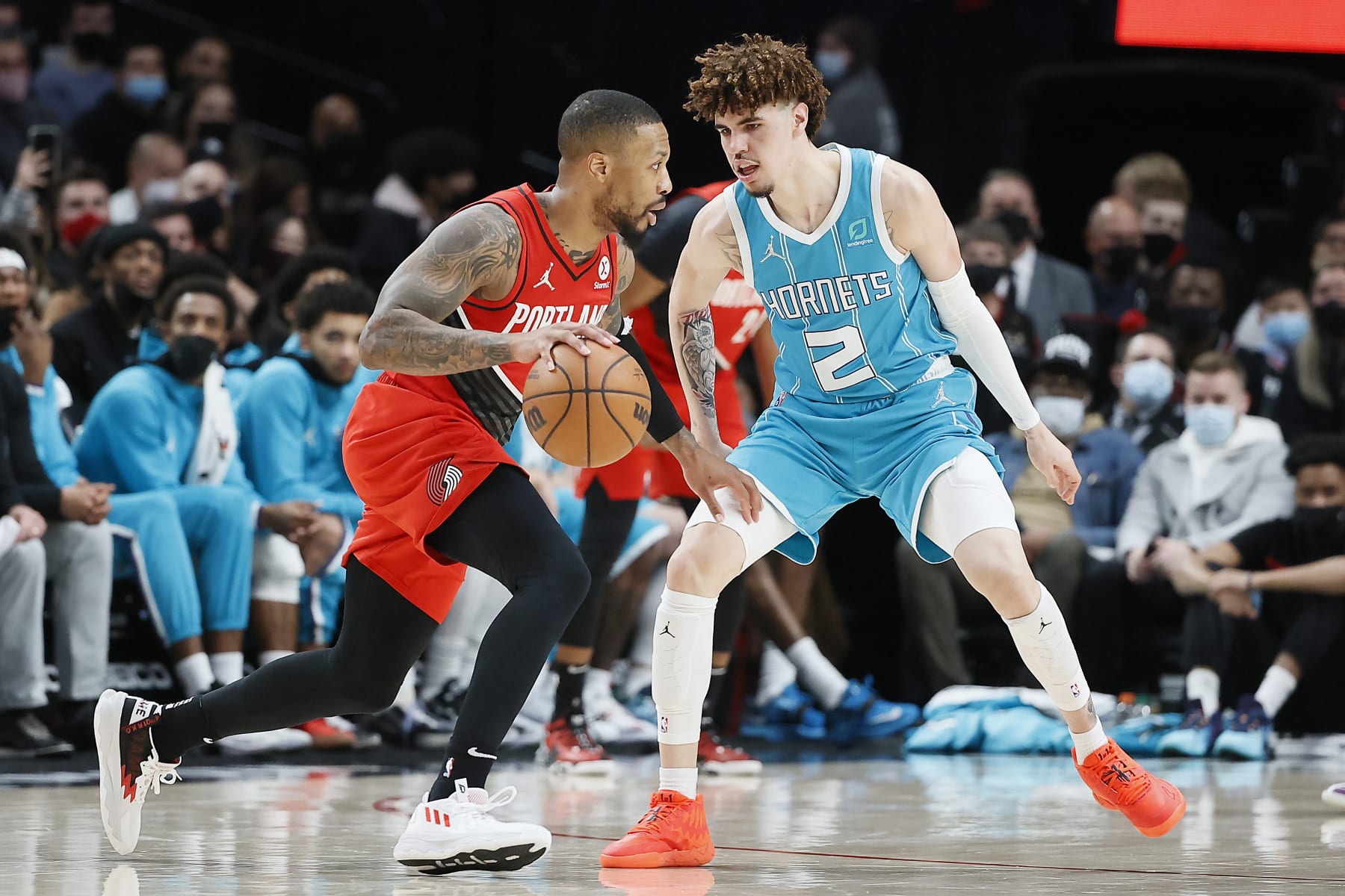 Damian Lillard and LaMelo Ball