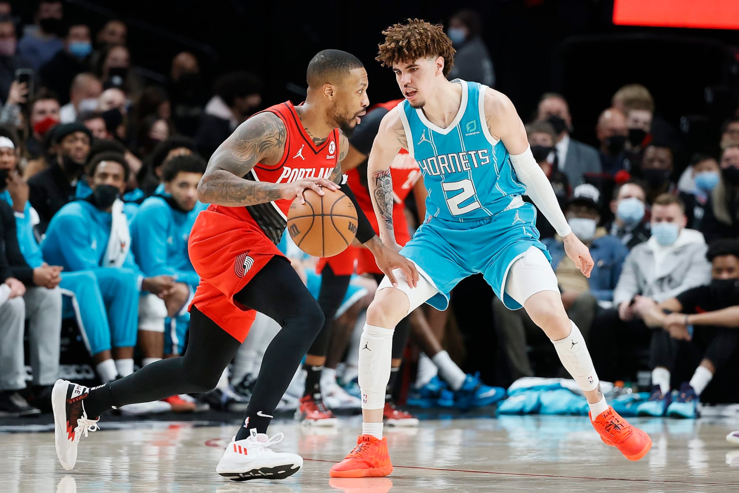 Damian Lillard and LaMelo Ball