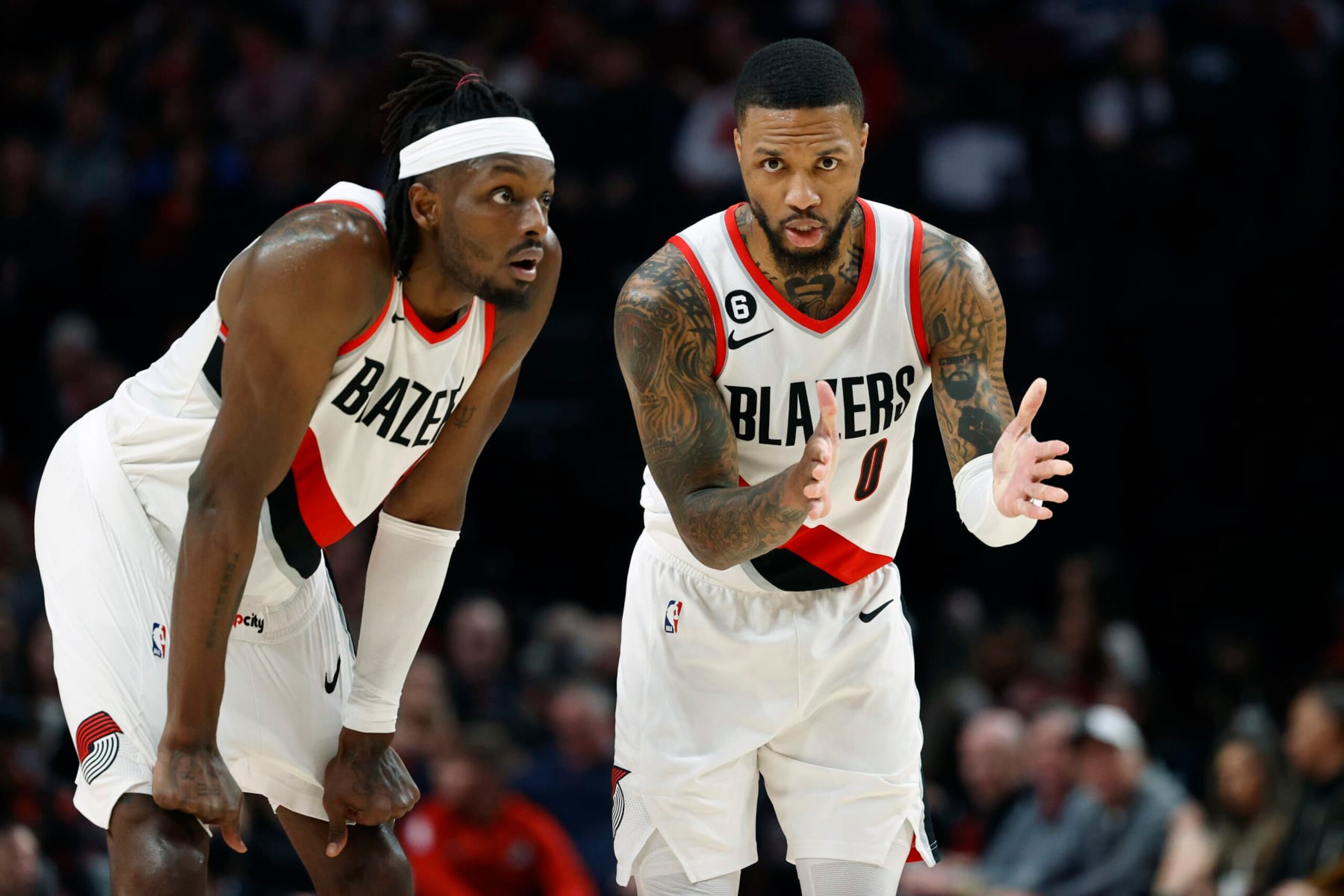 Damian Lillard and Jerami Grant