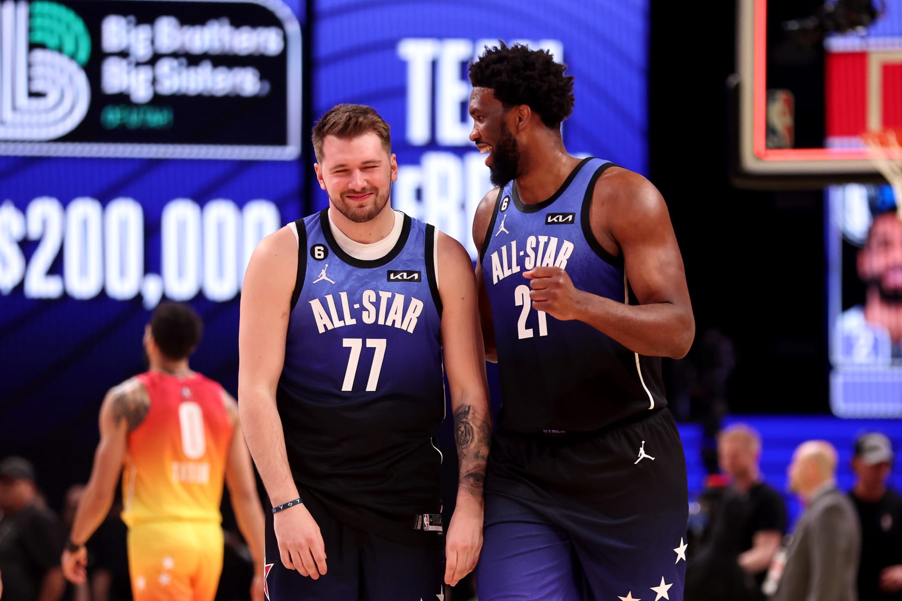 Joel Embiid and Luka DonÄiÄ