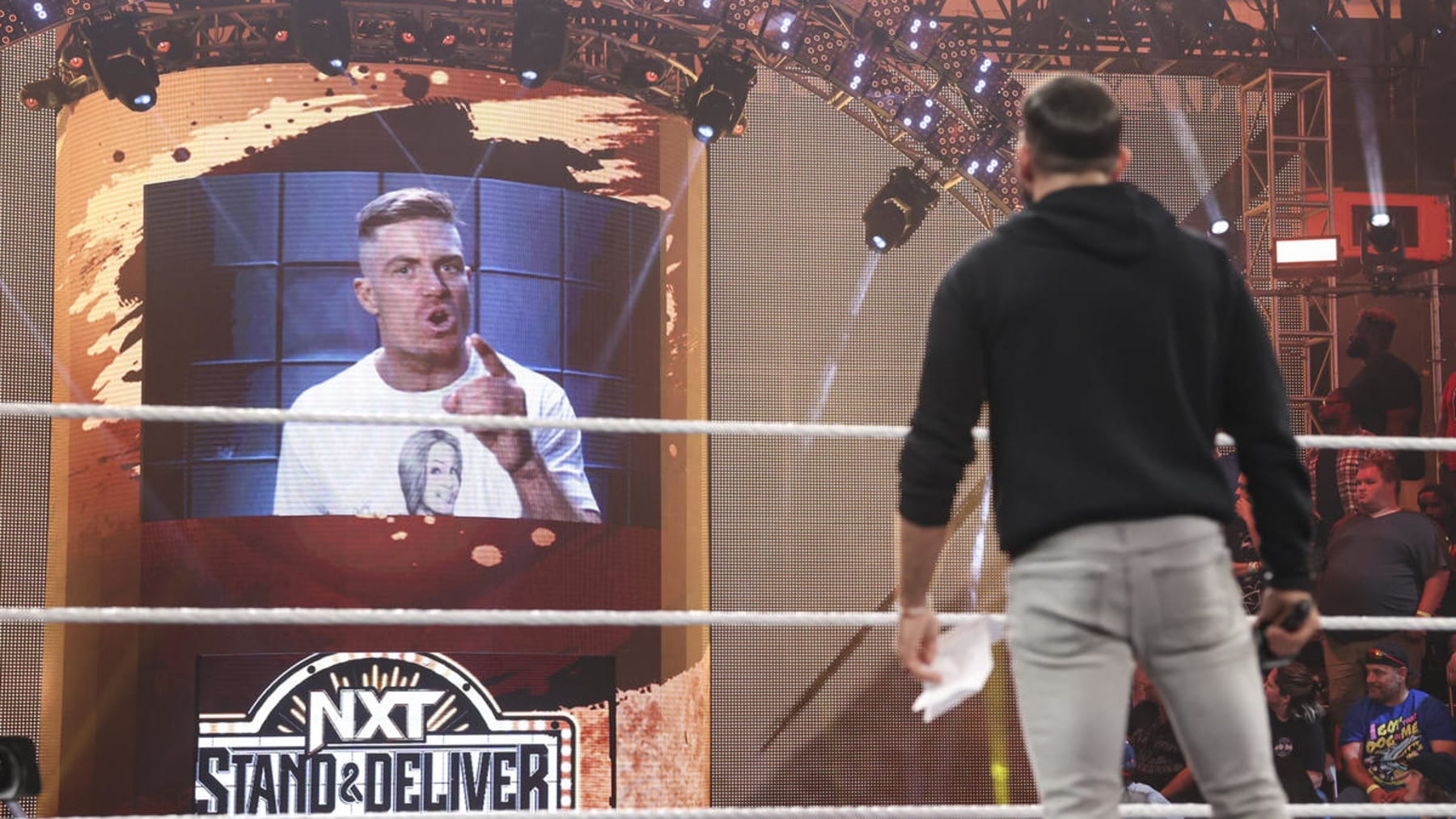 Grayson Waller agreed to sign the contract for his match with Johnny Gargano this week but only if his opponent was not in the same building.