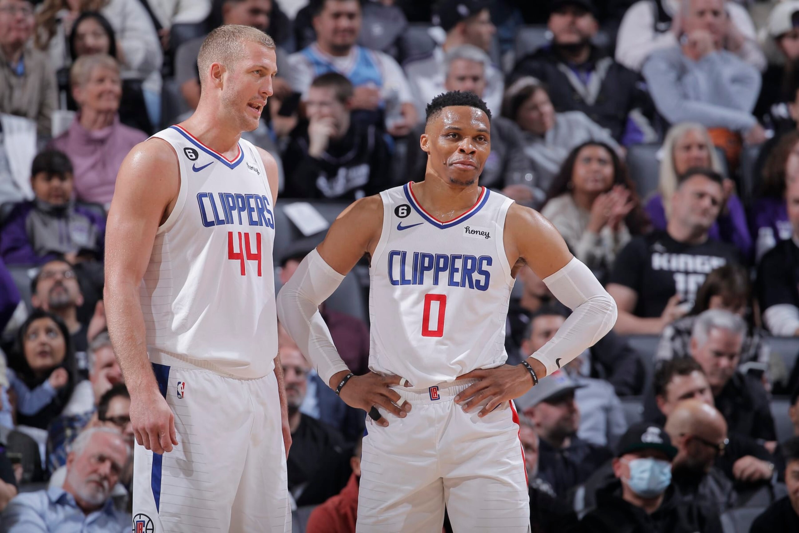 Mason Plumlee and Russell Westbrook