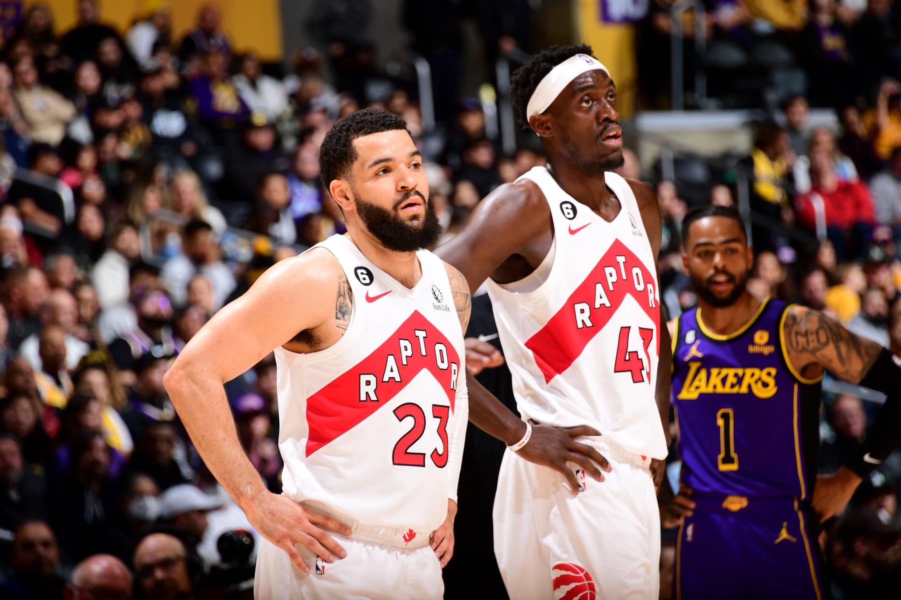 Fred VanVleet and Pascal Siakam