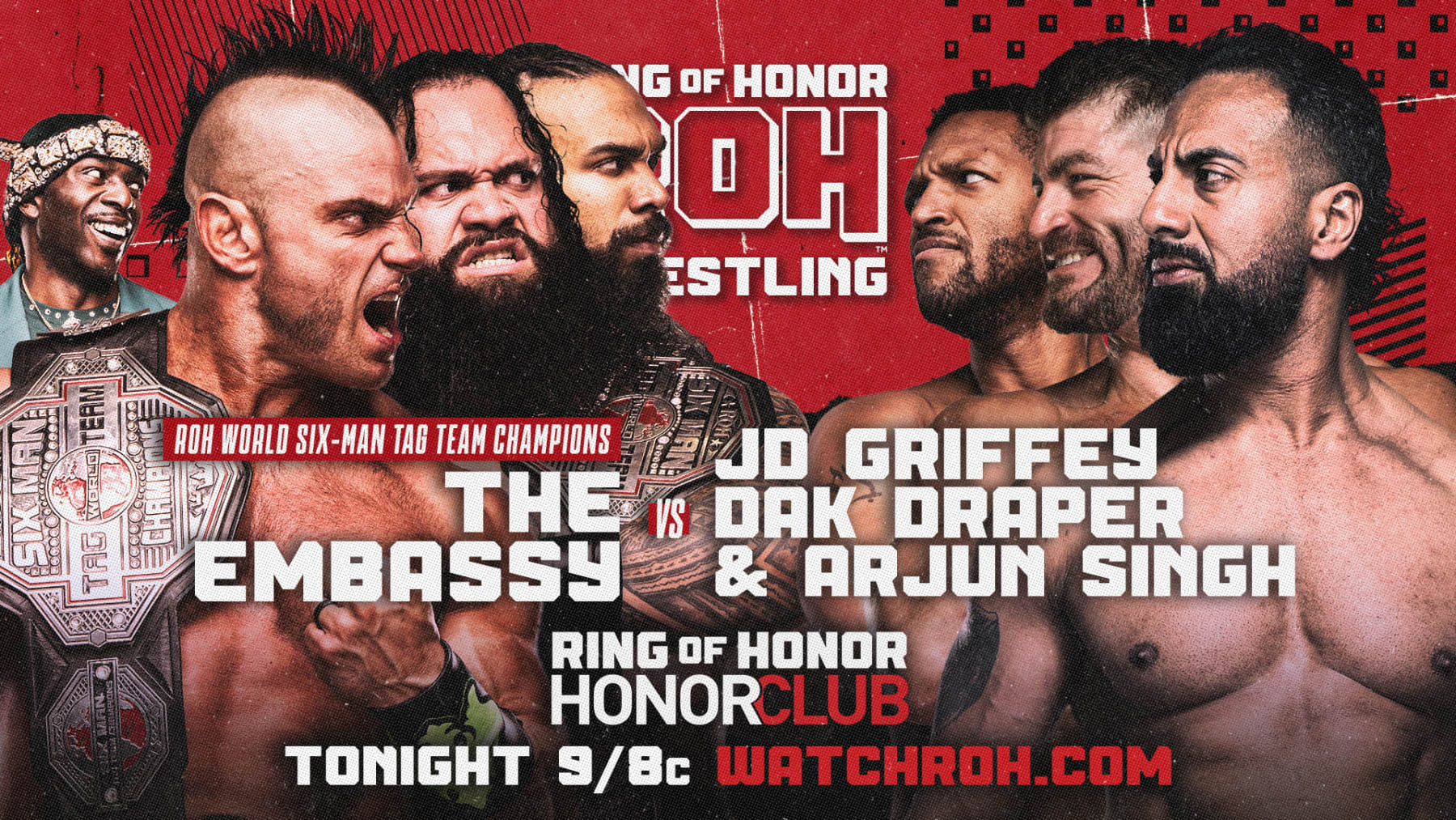 The Embassy, JF Griffey, Dak Draper and Arjun Singh.