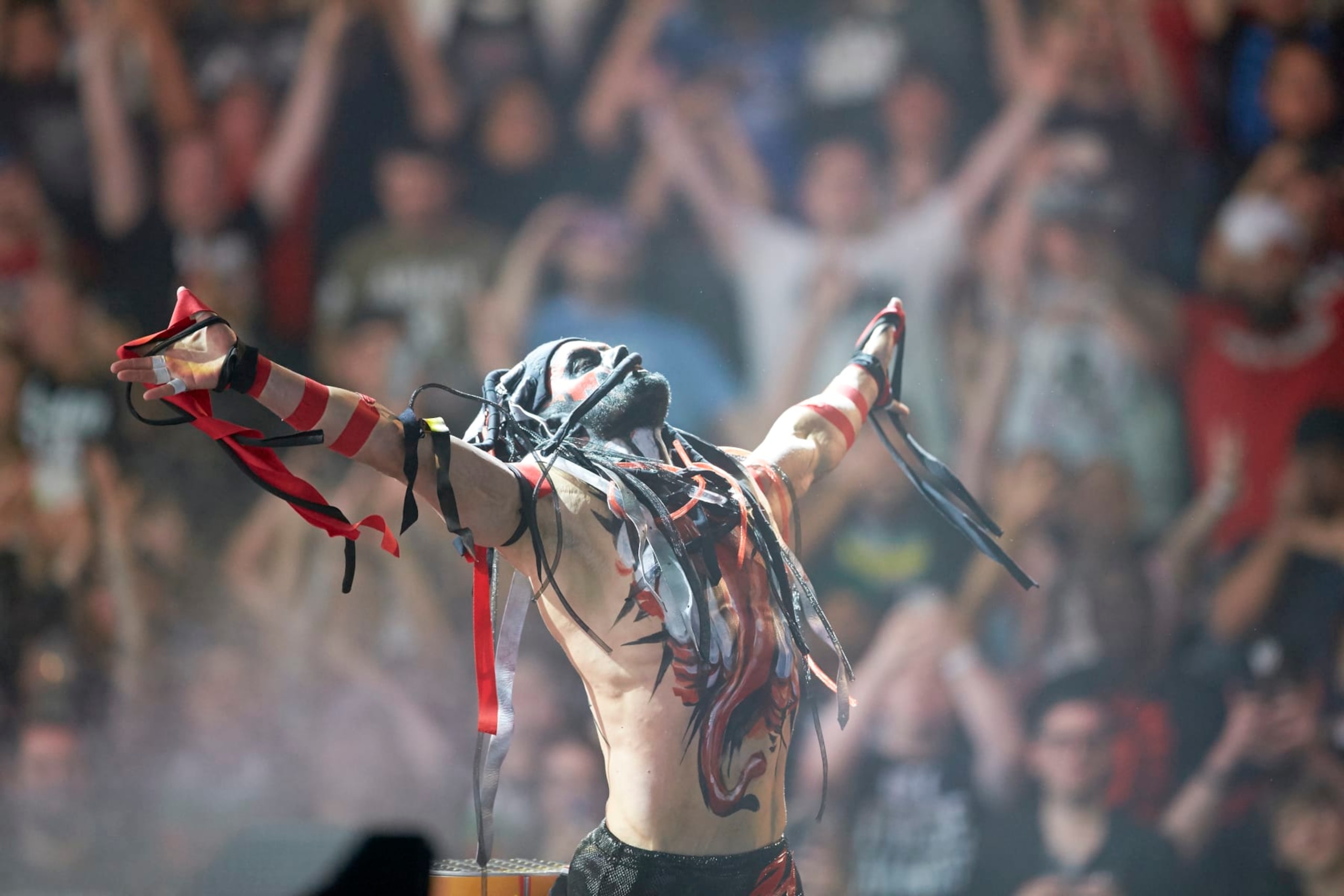 Professional Wrestling: WWE SummerSlam: Finn Balor in ring during match at Barclays Center.
Brooklyn, NY 8/19/2018
CREDIT: Rob Tringali (Photo by Rob Tringali /Sports Illustrated via Getty Images)
(Set Number: X162079 TK1 ) Professional Wrestling: WWE SummerSlam: Finn Balor in ring during match at Barclays Center.
Brooklyn, NY 8/19/2018
CREDIT: Rob Tringali (Photo by Rob Tringali /Sports Illustrated via Getty Images)
(Set Number: X162079 TK1 )
