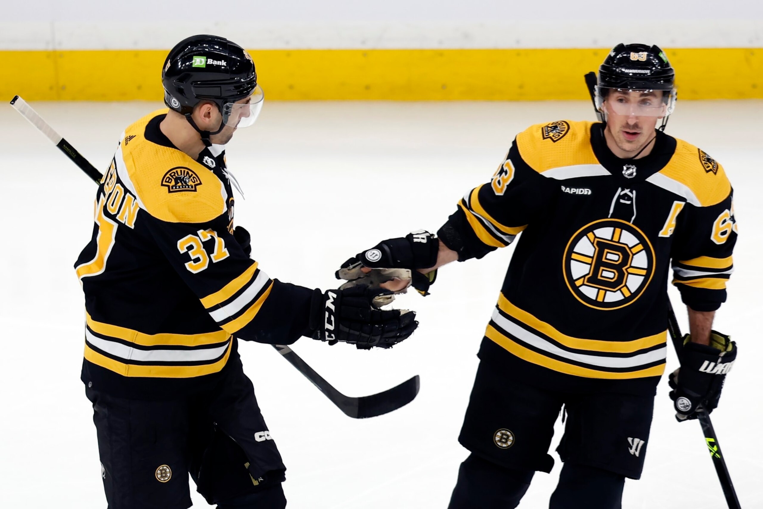 Patrice Bergeron and Brad Marchand continue to lead the way for the Bruins.