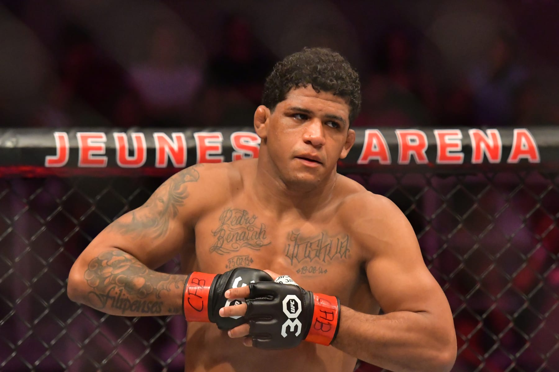 Gilbert Burns will fight Jorge Masvidal in the co-main event.