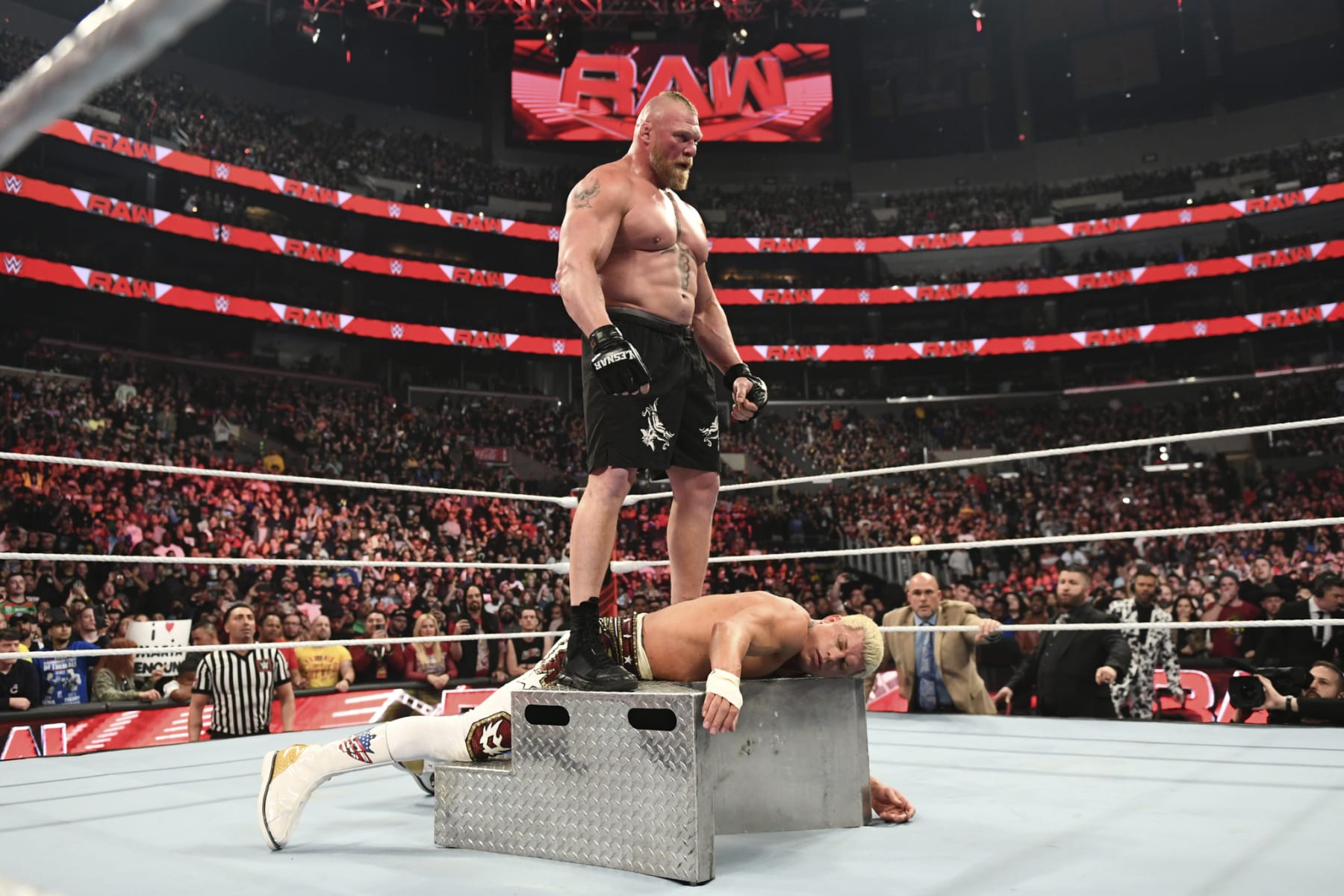Which opponents are the best fit for Brock Lesnar following his WrestleMania win over Omos?