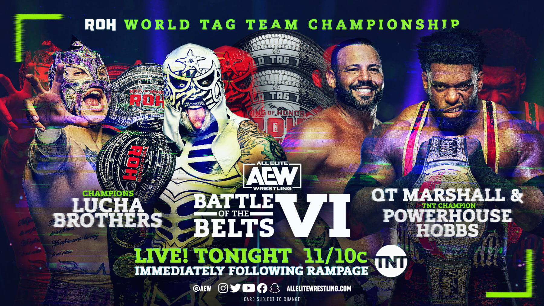 The Lucha Bros, QT Marshall and Powerhouse Hobbs.