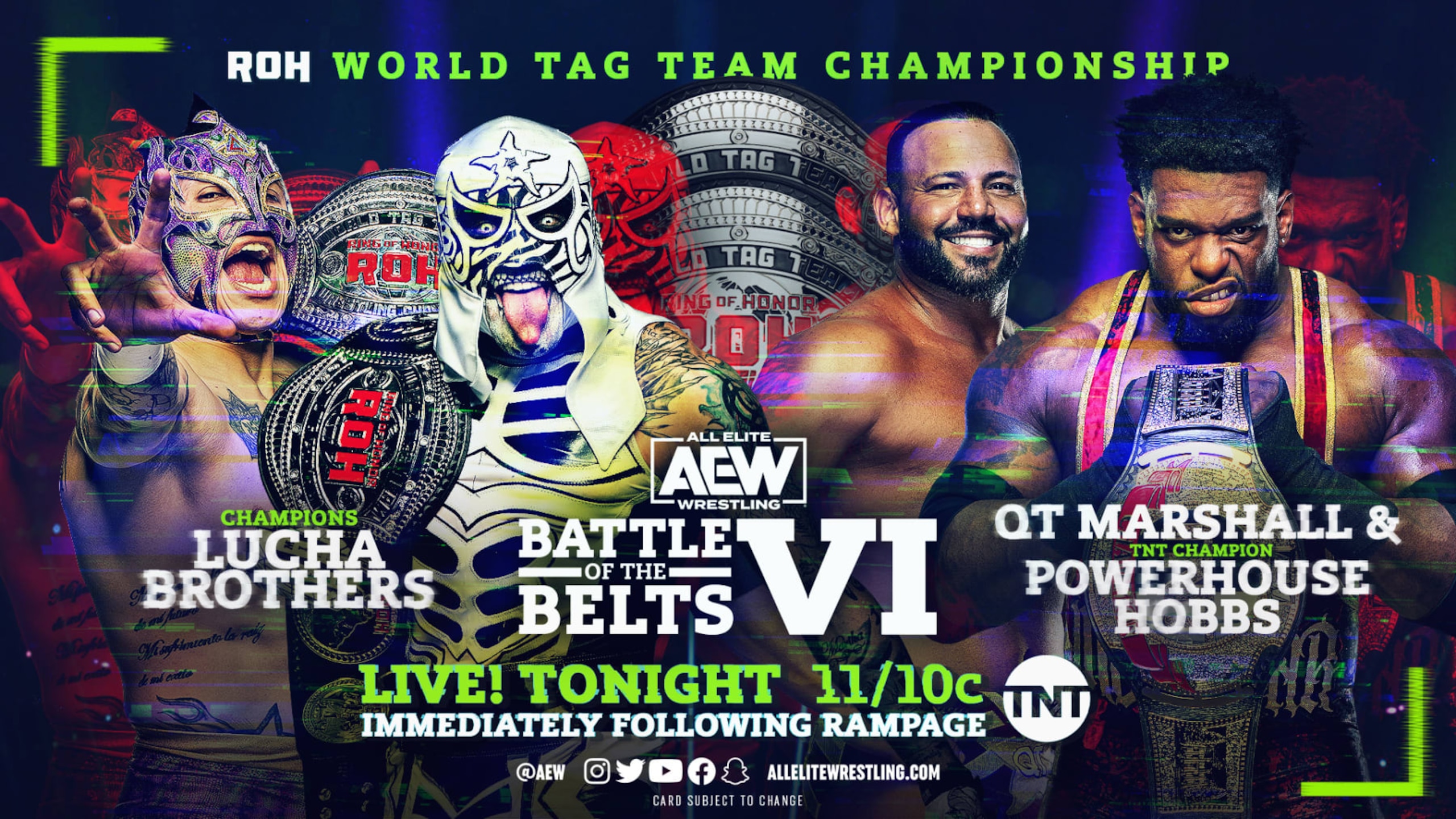 The Lucha Bros, QT Marshall and Powerhouse Hobbs.