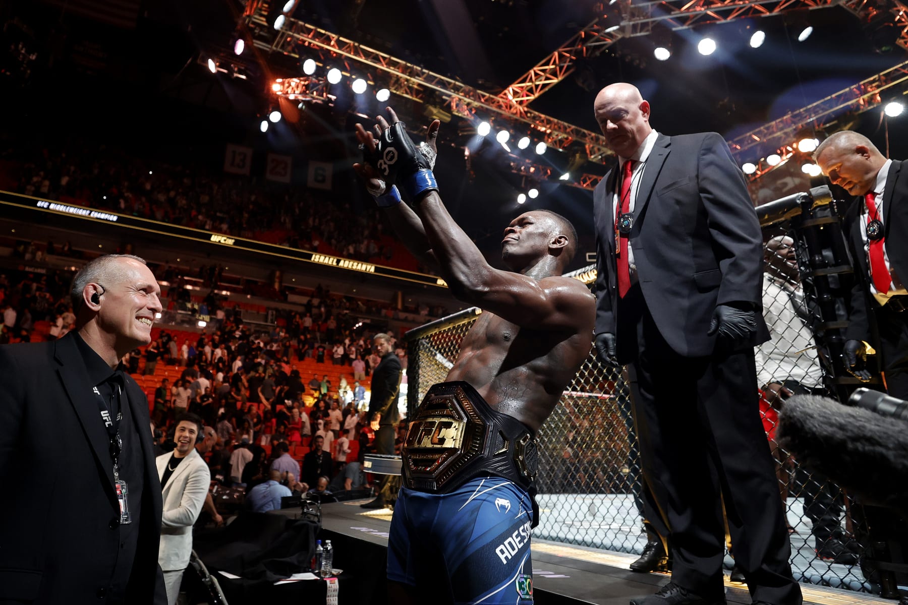 UFC middleweight champion Israel Adesanya.