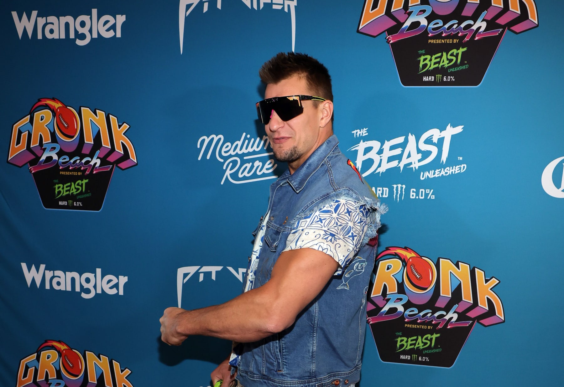 SCOTTSDALE, ARIZONA - FEBRUARY 11: Rob Gronkowski attends 2023 Gronk Beach at Talking Stick Resort on February 11, 2023 in Scottsdale, Arizona. (Photo by Ethan Miller/Getty Images)