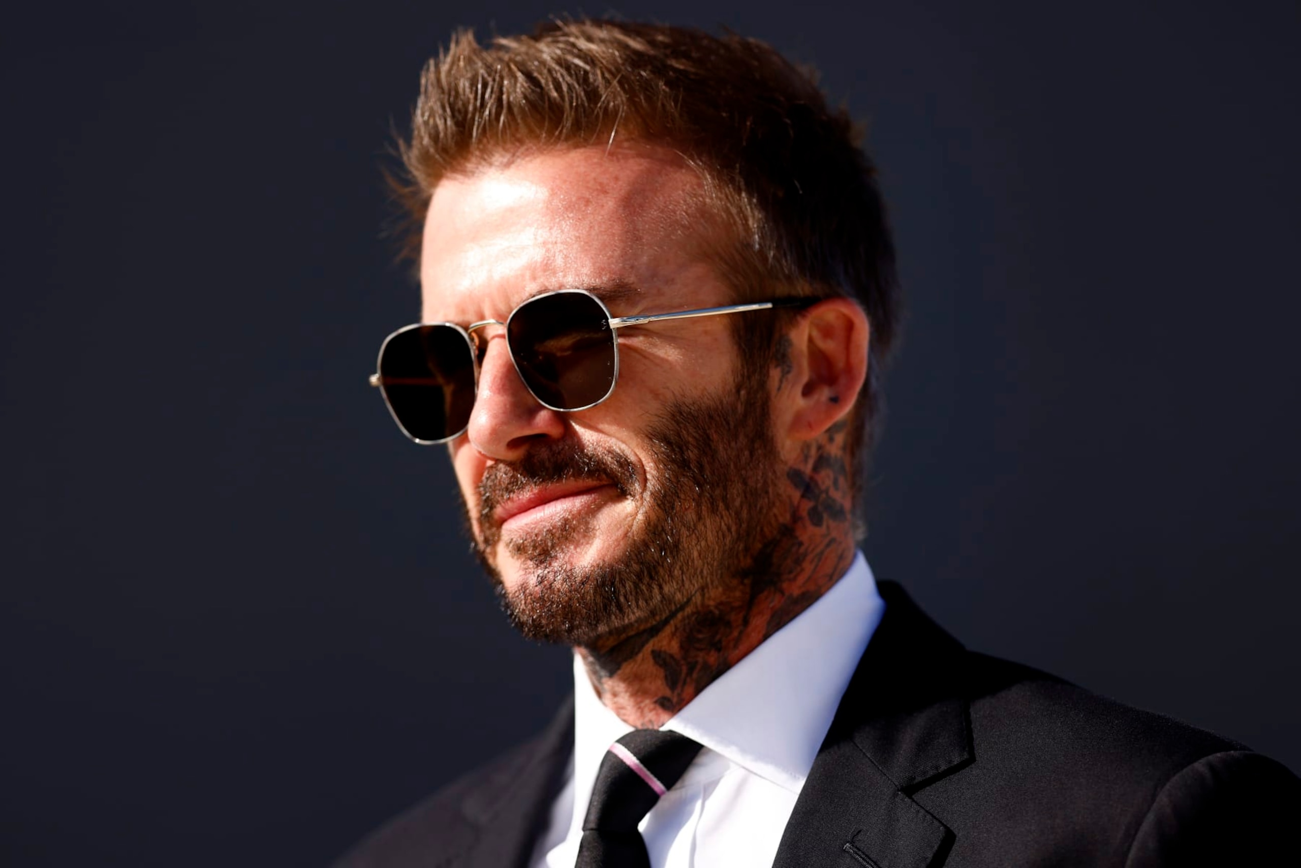FORT LAUDERDALE, FLORIDA - OCTOBER 30: Owner David Beckham of Inter Miami CF looks on after the game between Inter Miami CF and New York City FC at DRV PNK Stadium on October 30, 2021 in Fort Lauderdale, Florida. (Photo by Michael Reaves/Getty Images)