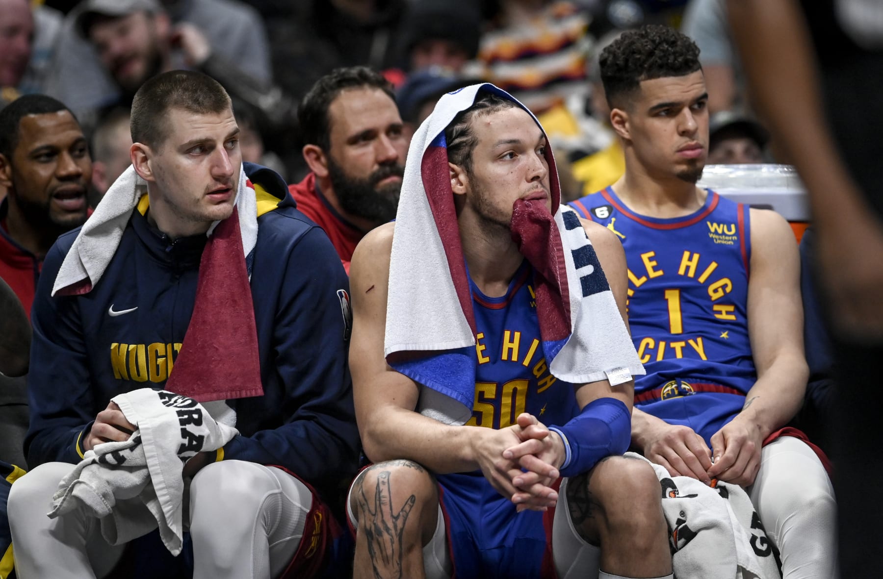 Nikola JokiÄ, Aaron Gordon and Michael Porter Jr.