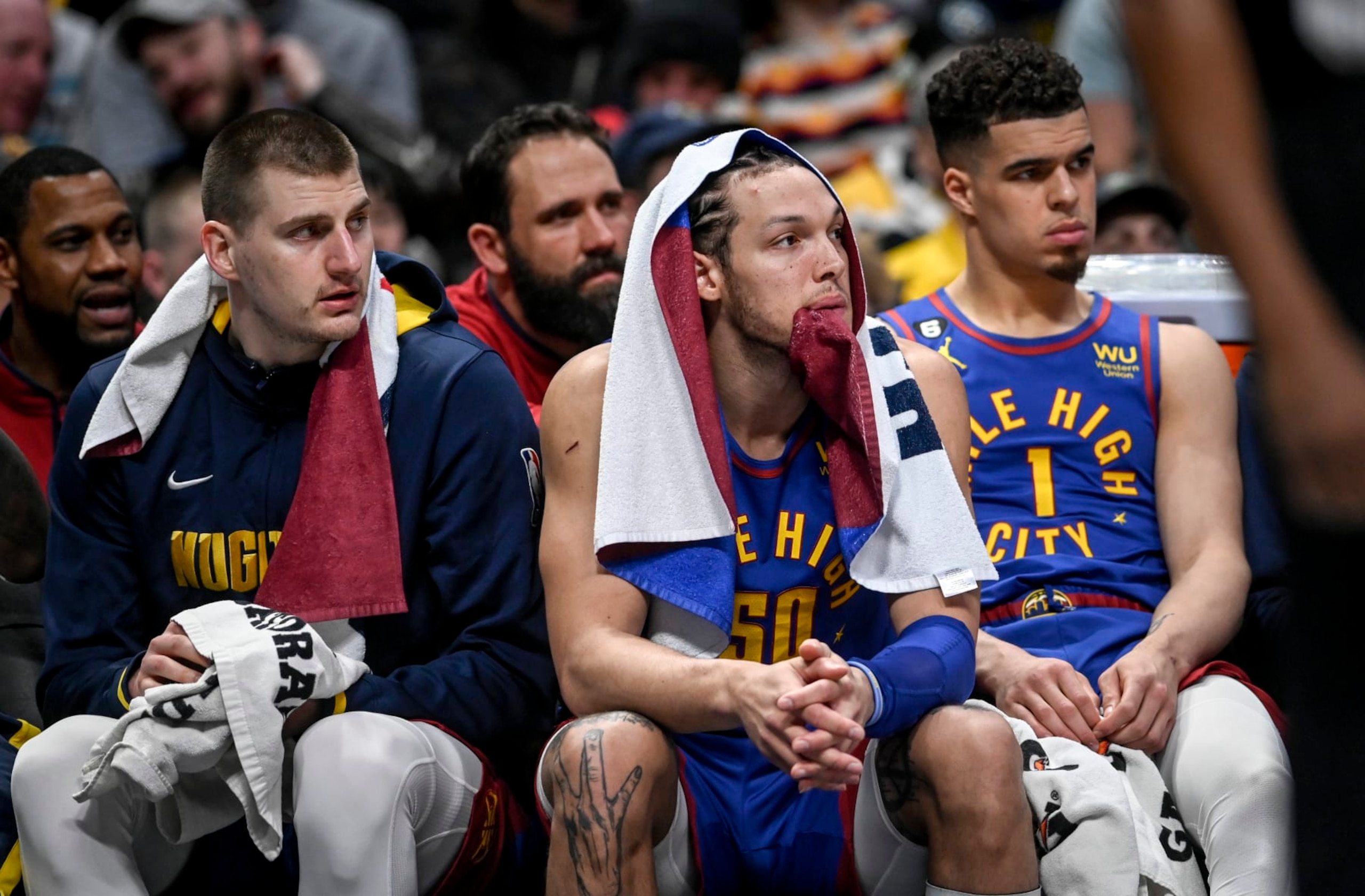 Nikola JokiÄ, Aaron Gordon and Michael Porter Jr.
