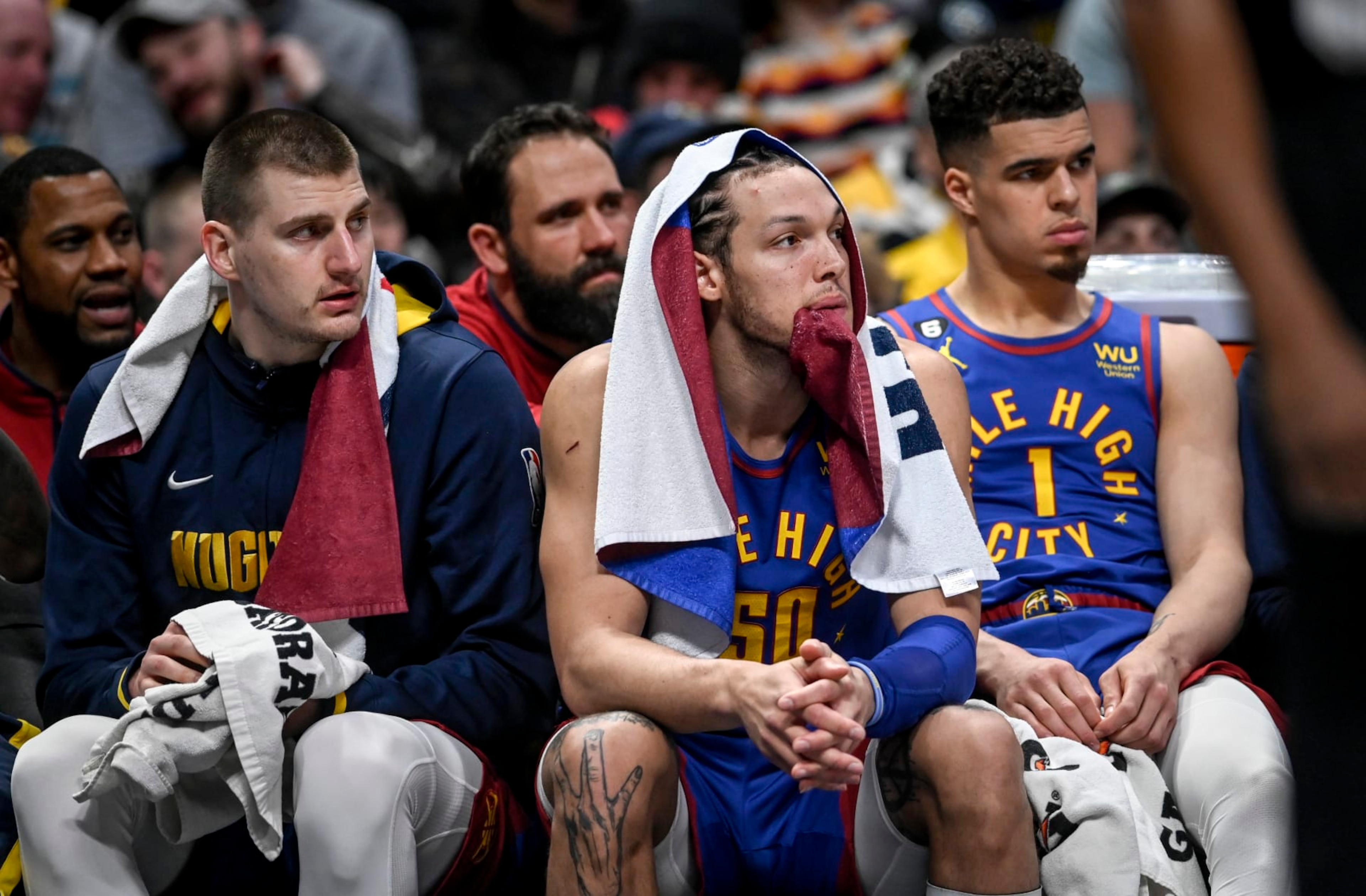 Nikola JokiÄ, Aaron Gordon and Michael Porter Jr. Nikola JokiÄ, Aaron Gordon and Michael Porter Jr.