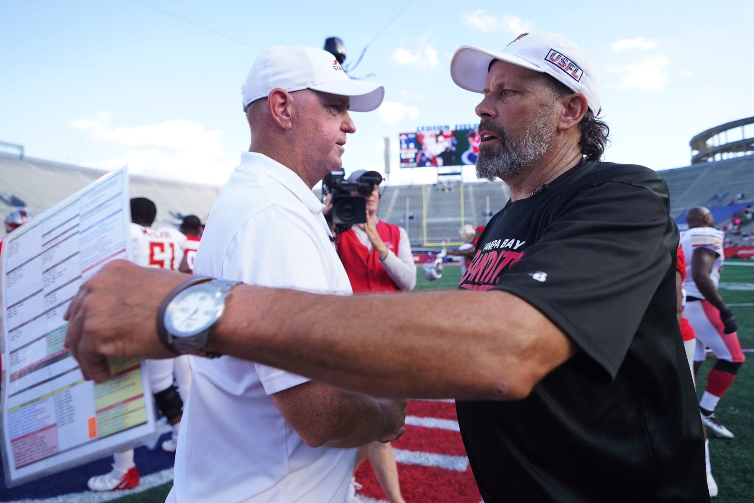 Skip Holtz and Todd Haley