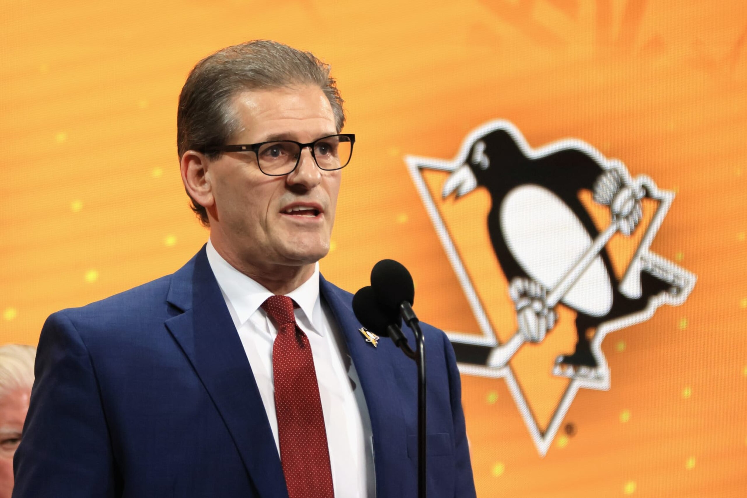 MONTREAL, QUEBEC - JULY 07: Ron Hextall of the Pittsburgh Penguins attends the 2022 NHL Draft at the Bell Centre on July 07, 2022 in Montreal, Quebec, Canada. (Photo by Bruce Bennett/Getty Images)