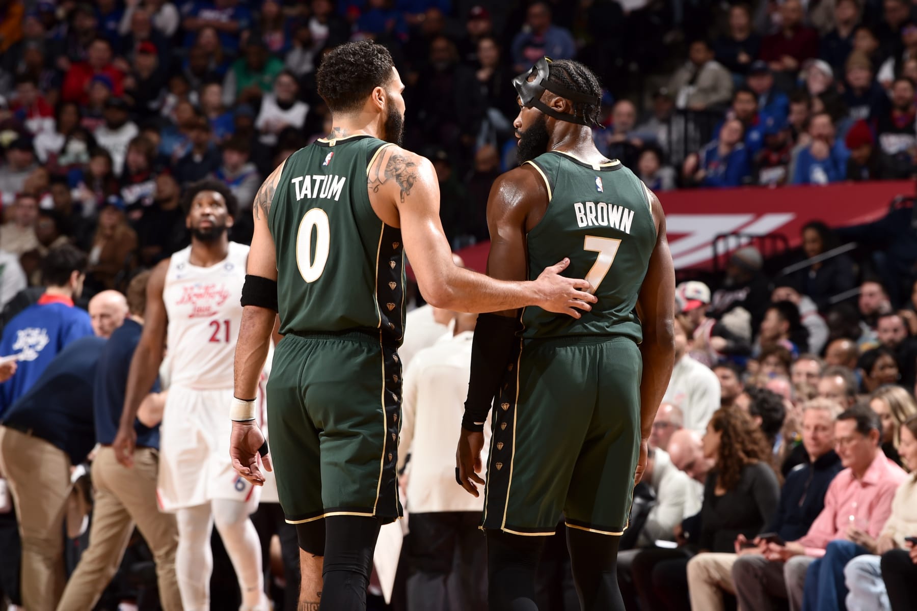 Jayson Tatum and Jaylen Brown