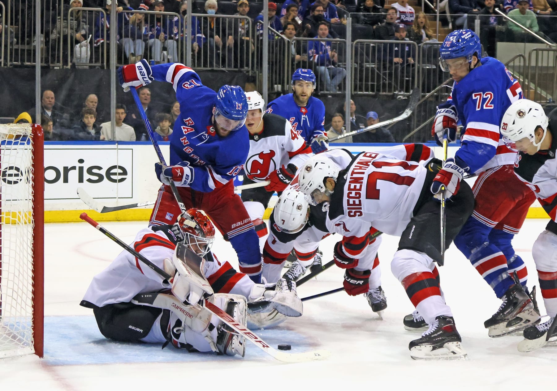 New York Rangers and New Jersey Devils
