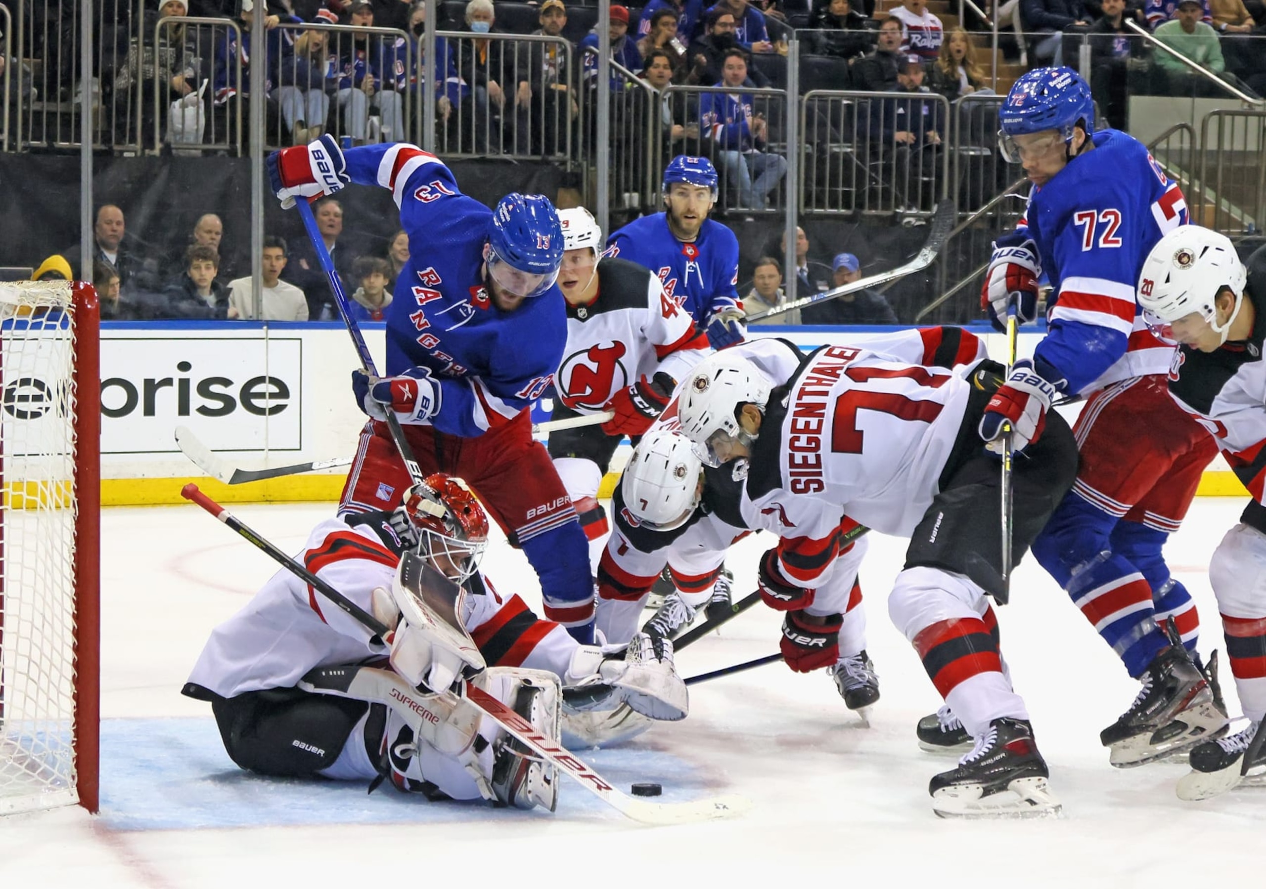 New York Rangers and New Jersey Devils