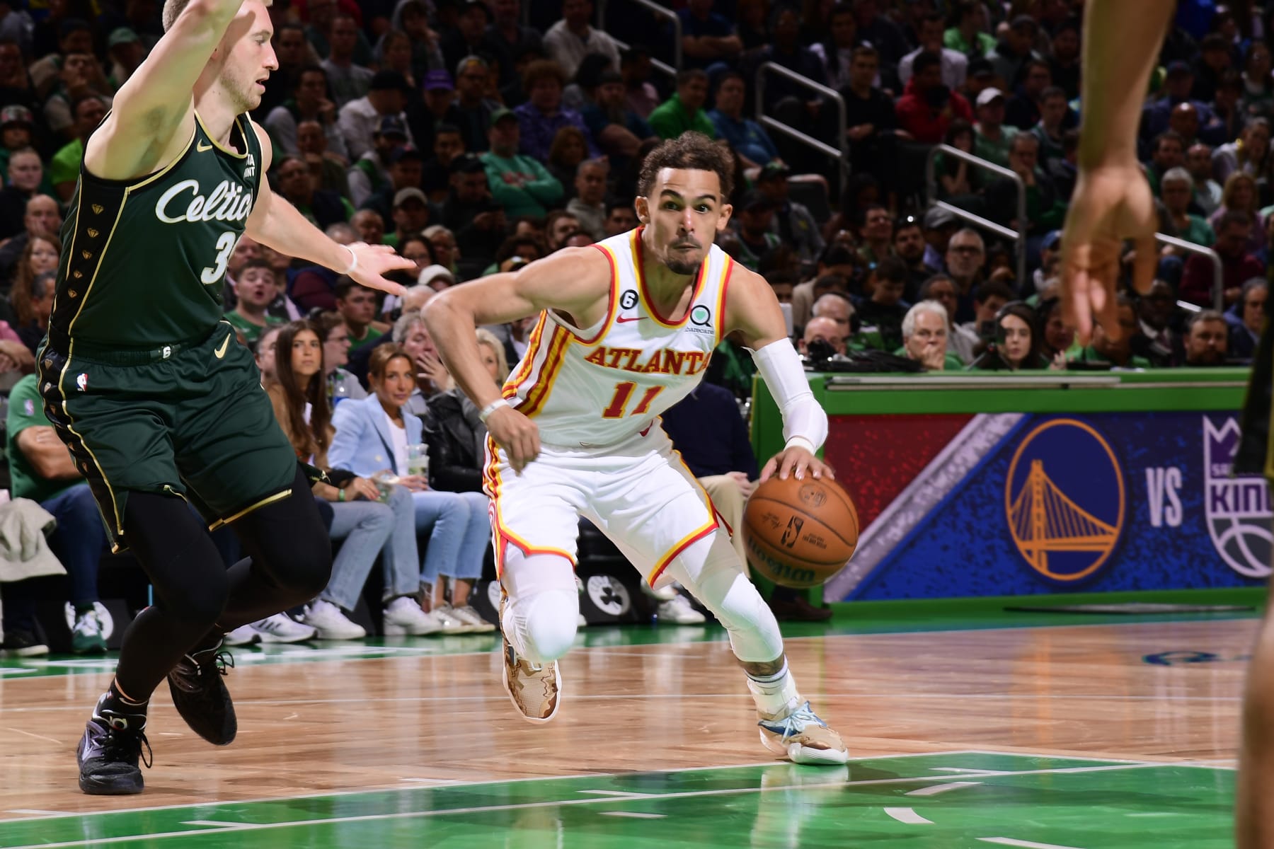 Sam Hauser and Trae Young