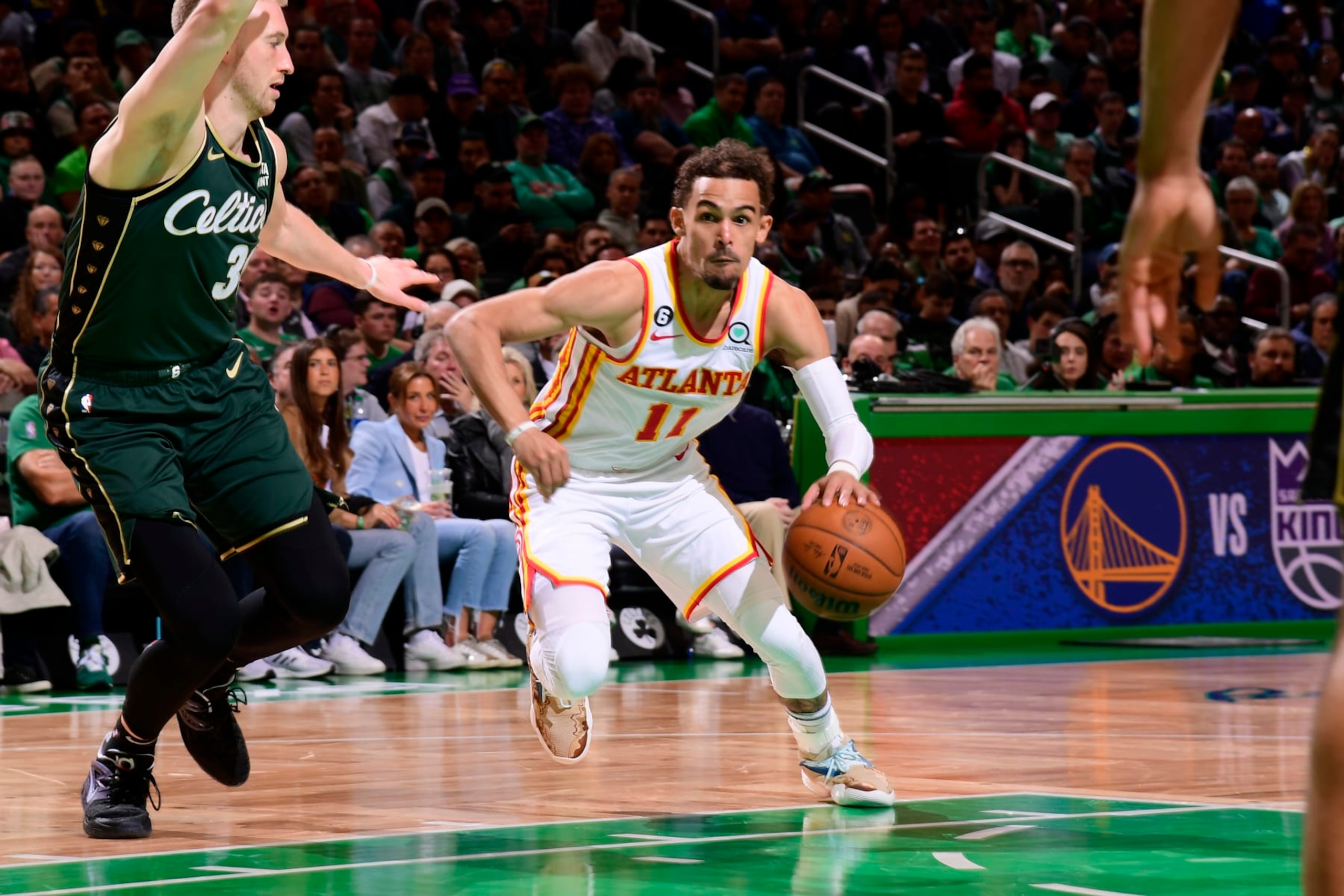 Sam Hauser and Trae Young