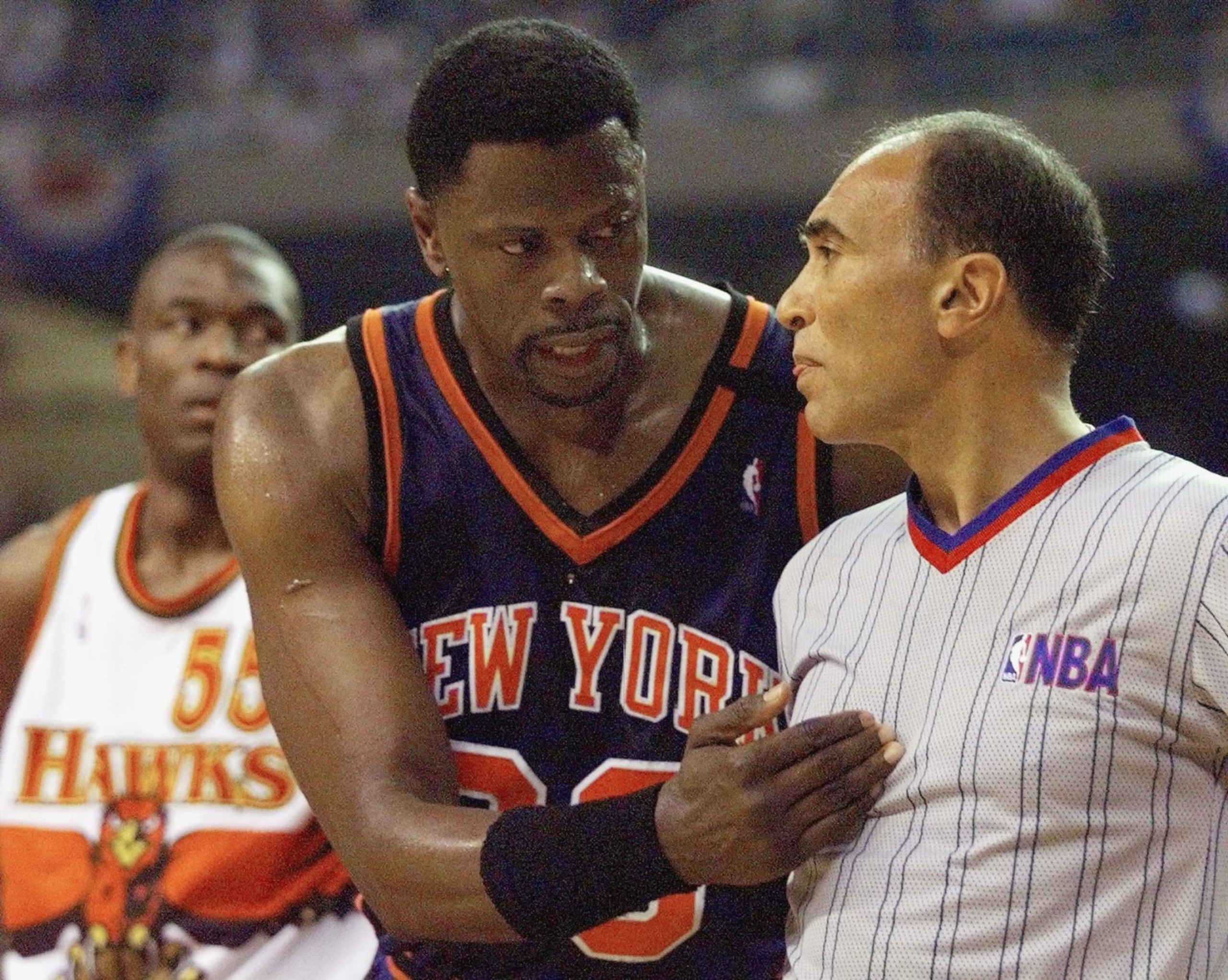 Patrick Ewing during the Knicks' 1999 NBA playoff run. 