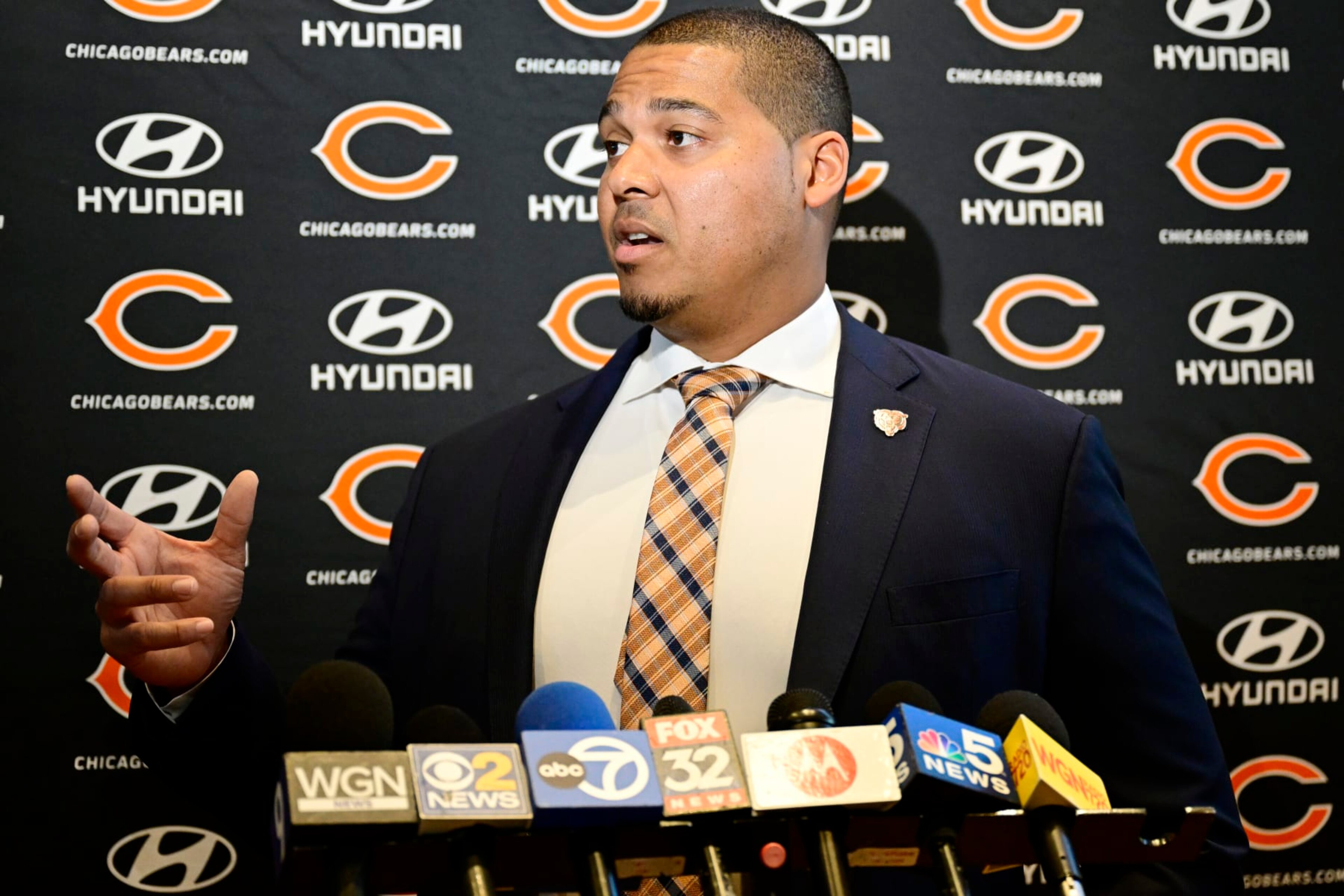 Bears general manager Ryan Poles