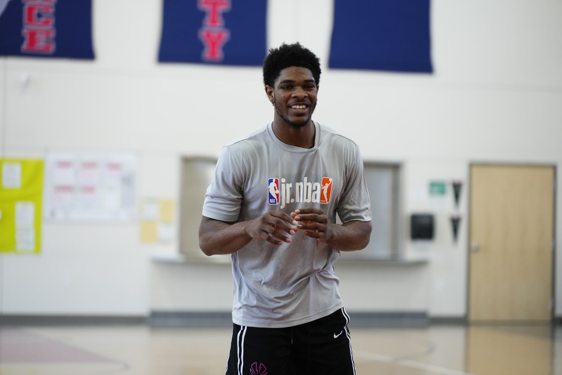 HENDERSON, NEVADA - MARCH 27: Scoot Henderson of the G League Ignite participates in the JR NBA Video Shoot on March 27, 2023 at SLAM! Nevada in Henderson, Nevada. NOTE TO USER: User expressly acknowledges and agrees that, by downloading and or using this photograph, User is consenting to the terms and conditions of the Getty Images License Agreement. Mandatory Copyright Notice: Copyright 2023 NBAE (Photo by Jeff Bottari/NBAE via Getty Images)