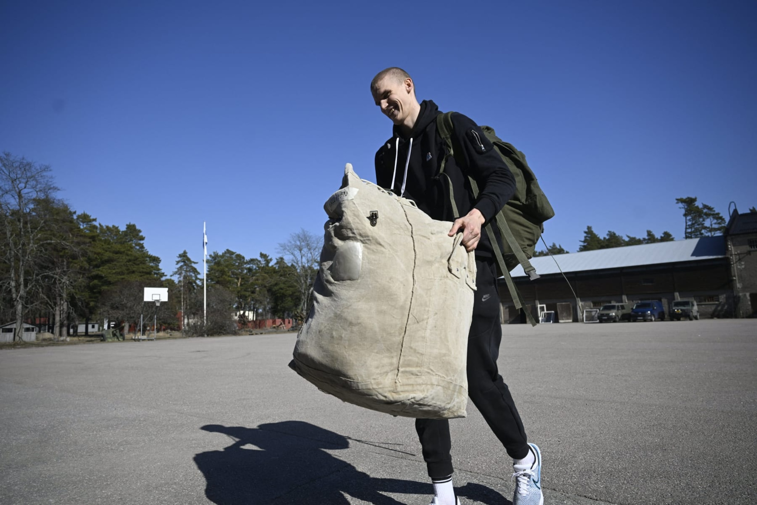 Finnish forward Lauri Markkanen of NBA team Utah Jazz starts his military service at the Finnish Defence Forces Sports School in Santahamina, Helsinki, on April 17, 2023. (Photo by Antti Aimo-Koivisto / Lehtikuva / AFP) / Finland OUT (Photo by ANTTI AIMO-KOIVISTO/Lehtikuva/AFP via Getty Images) Finnish forward Lauri Markkanen of NBA team Utah Jazz starts his military service at the Finnish Defence Forces Sports School in Santahamina, Helsinki, on April 17, 2023. (Photo by Antti Aimo-Koivisto / Lehtikuva / AFP) / Finland OUT (Photo by ANTTI AIMO-KOIVISTO/Lehtikuva/AFP via Getty Images)