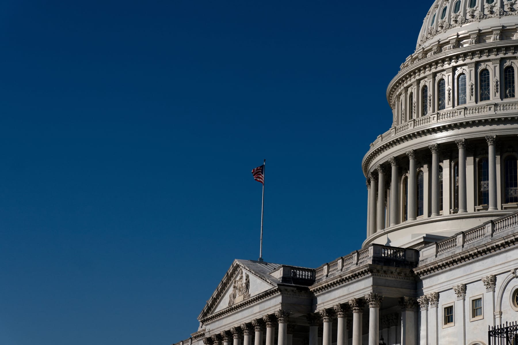 The US Capitol in Washington, DC, on April 19, 2023. (Photo by Stefani Reynolds / AFP) (Photo by STEFANI REYNOLDS/AFP via Getty Images)