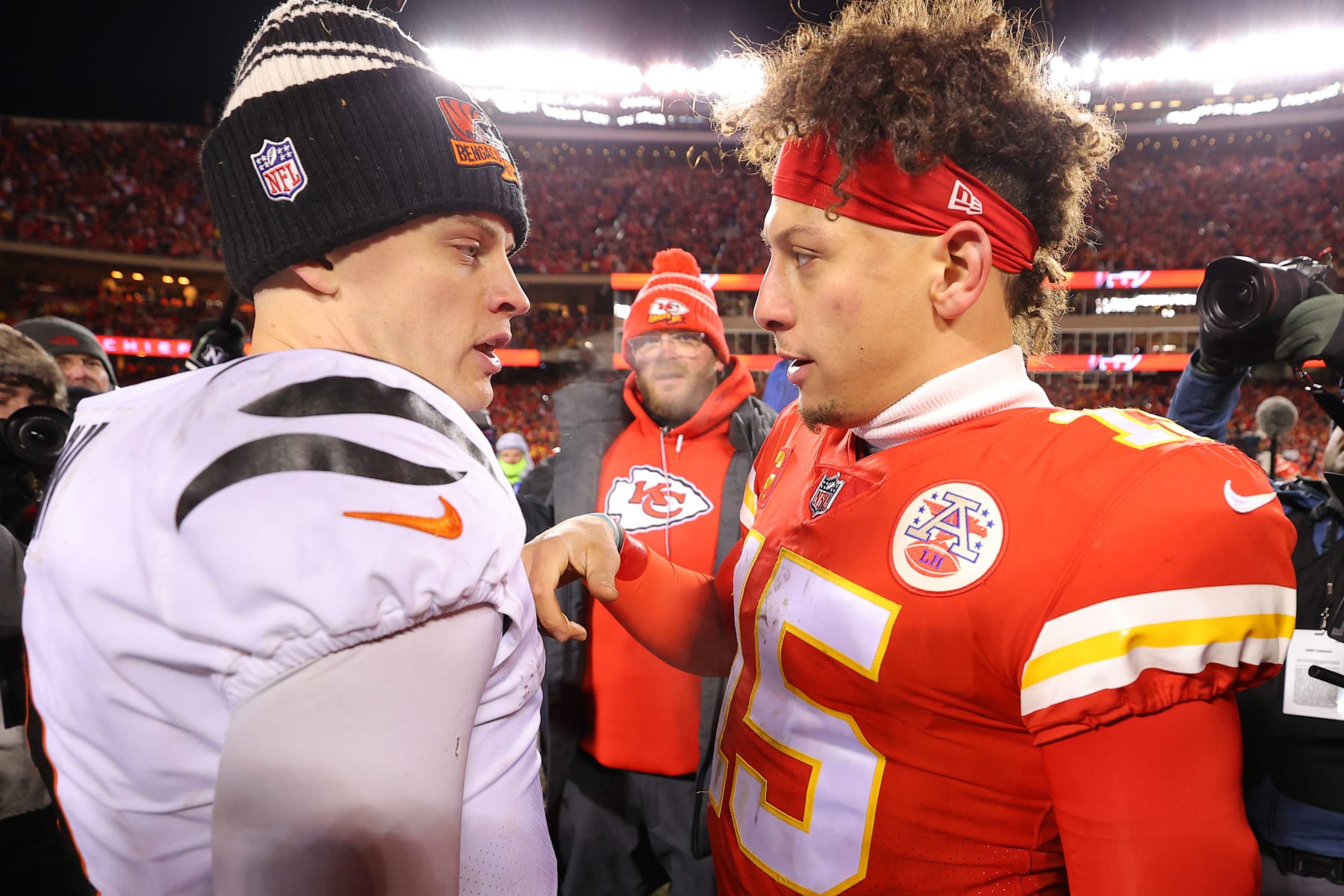 Joe Burrow and Patrick Mahomes 