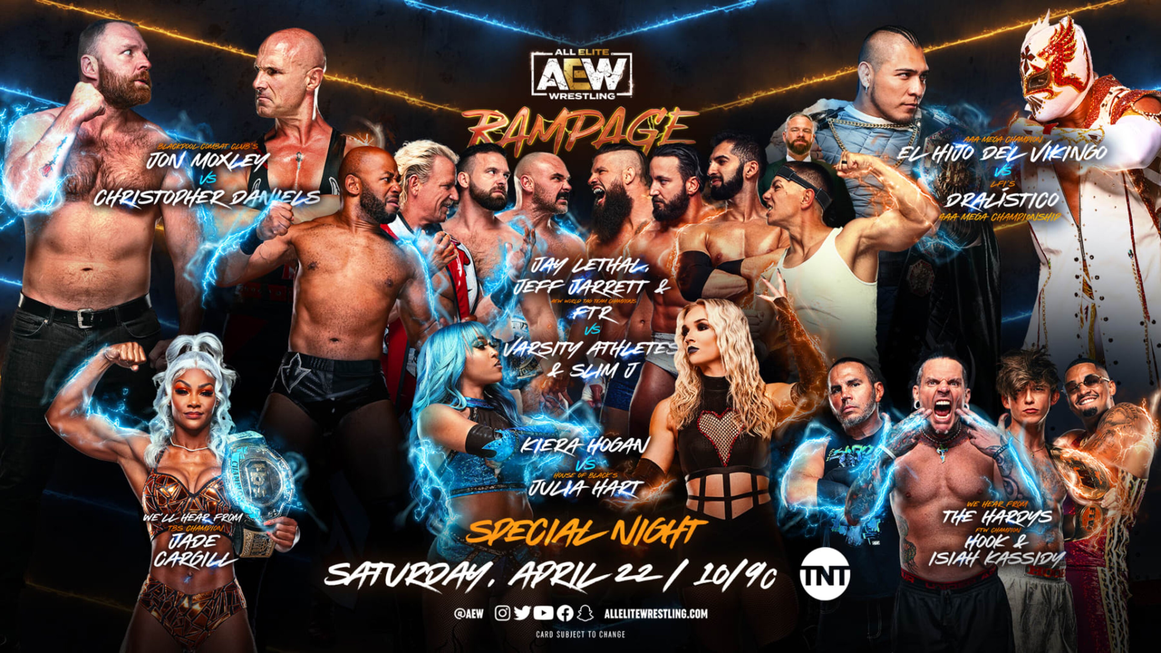 Saturday's Rampage lineup.