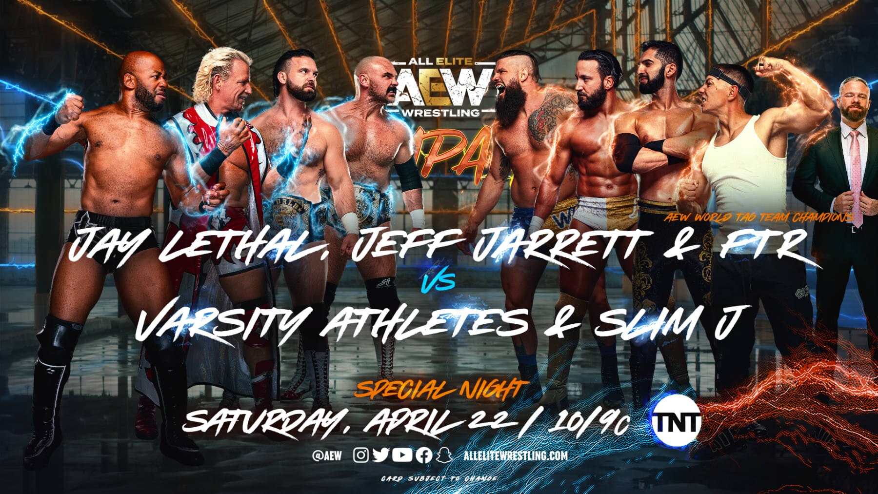 The eight-man tag match.