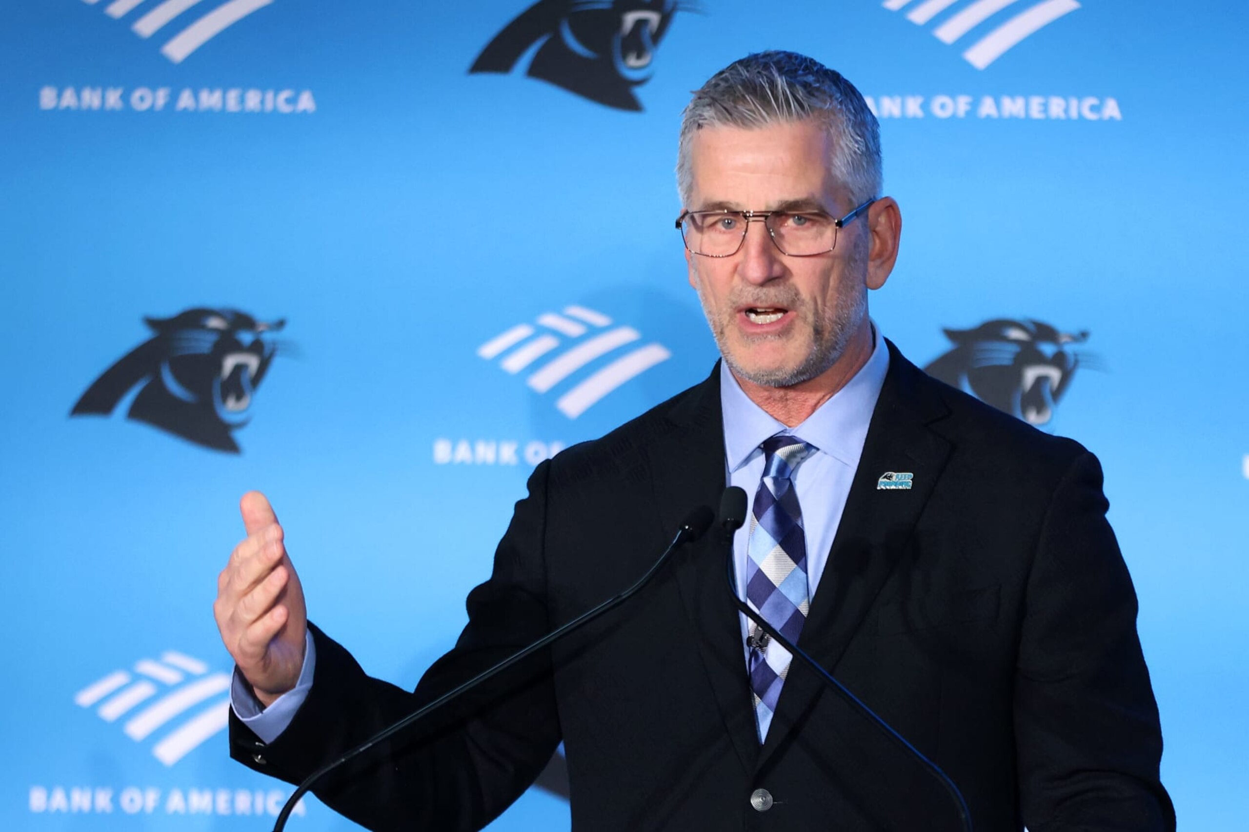 Panthers head coach Frank Reich