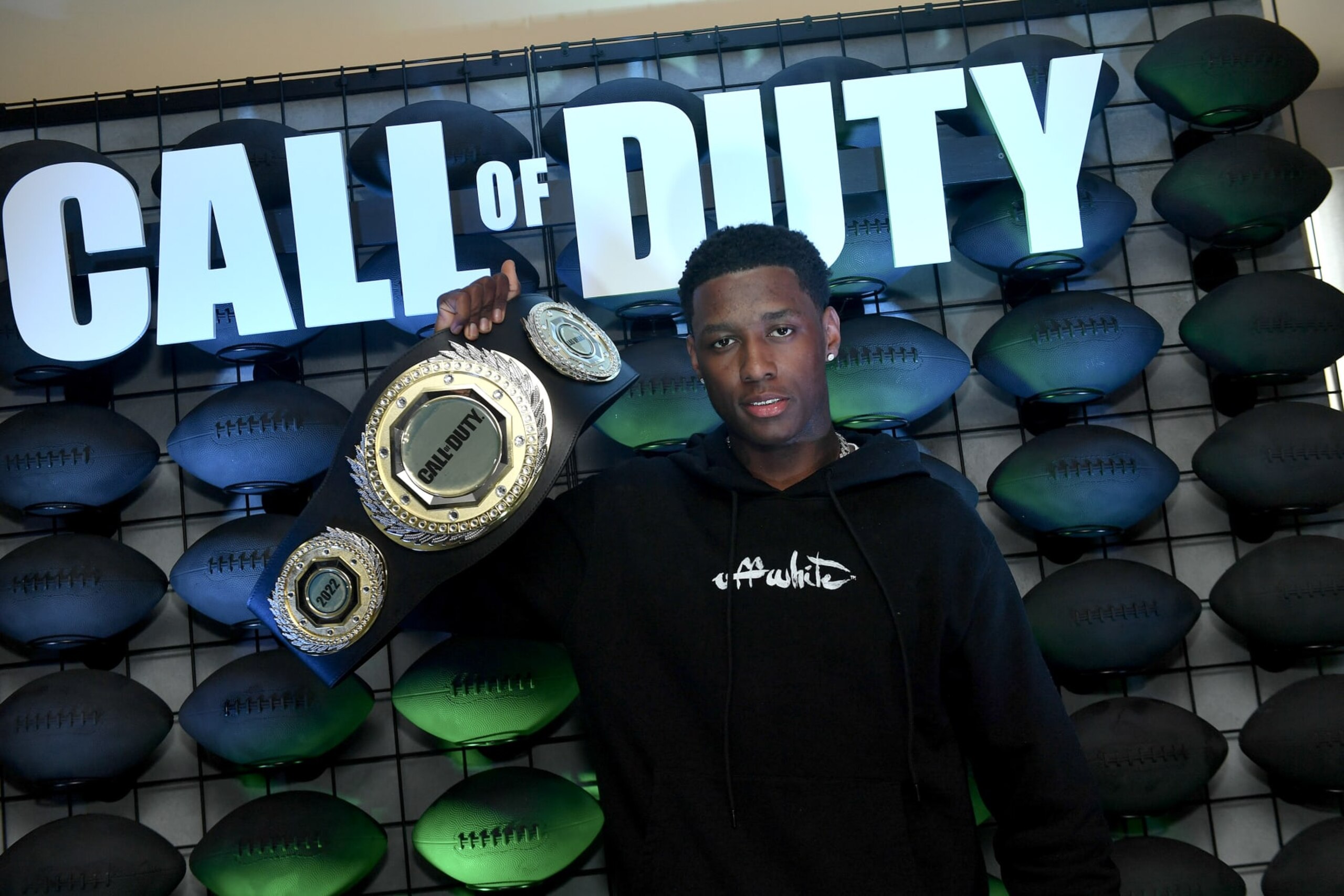 KANSAS CITY, MISSOURI - APRIL 25: Sauce Gardner attends the Call of Duty Draft Activation at Loews Kansas City Hotel on April 25, 2023 in Kansas City, Missouri. (Photo by Fernando Leon/Getty Images for Call of Duty)