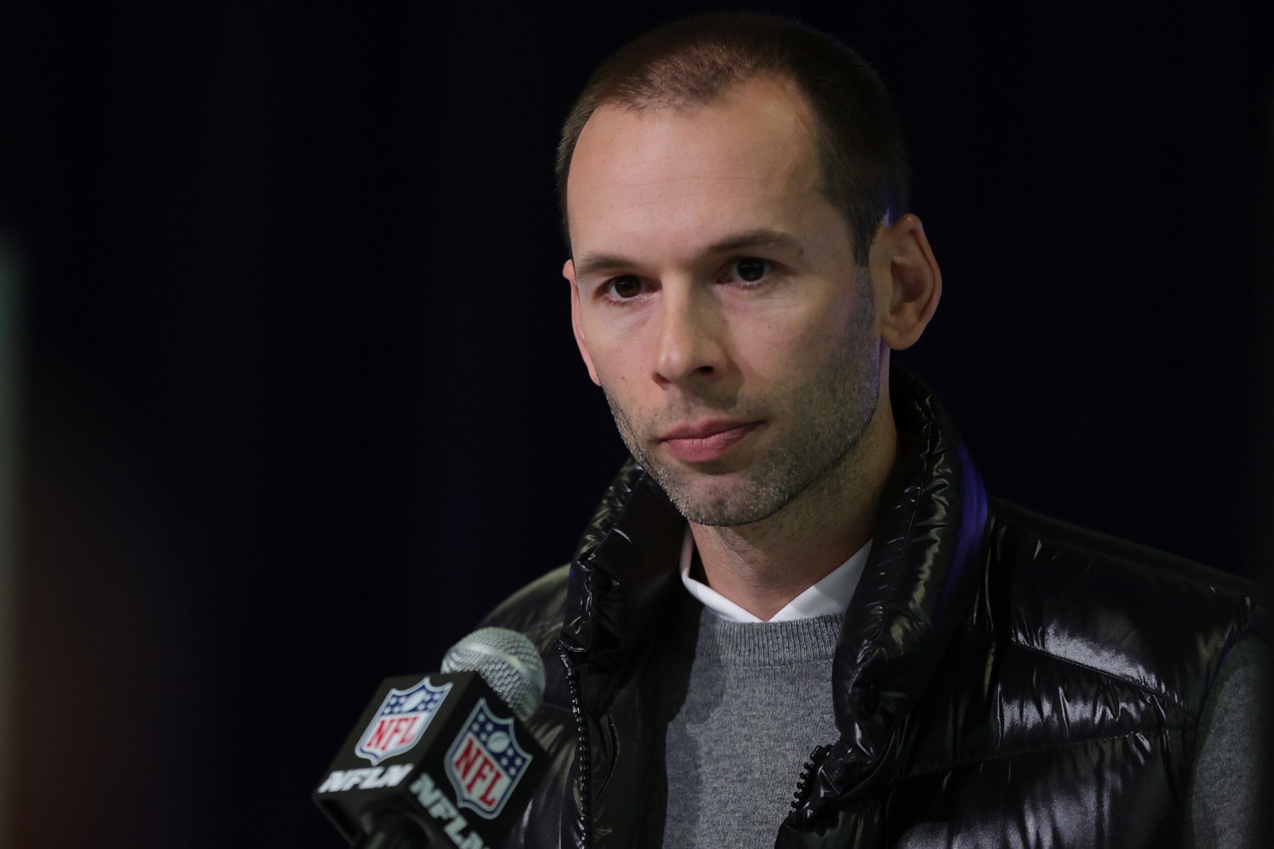 INDIANAPOLIS, INDIANA - FEBRUARY 28: Head coach Jonathan Gannon of the Arizona Cardinals speaks to the media during the NFL Combine at the Indiana Convention Center on February 28, 2023 in Indianapolis, Indiana. (Photo by Stacy Revere/Getty Images) INDIANAPOLIS, INDIANA - FEBRUARY 28: Head coach Jonathan Gannon of the Arizona Cardinals speaks to the media during the NFL Combine at the Indiana Convention Center on February 28, 2023 in Indianapolis, Indiana. (Photo by Stacy Revere/Getty Images)