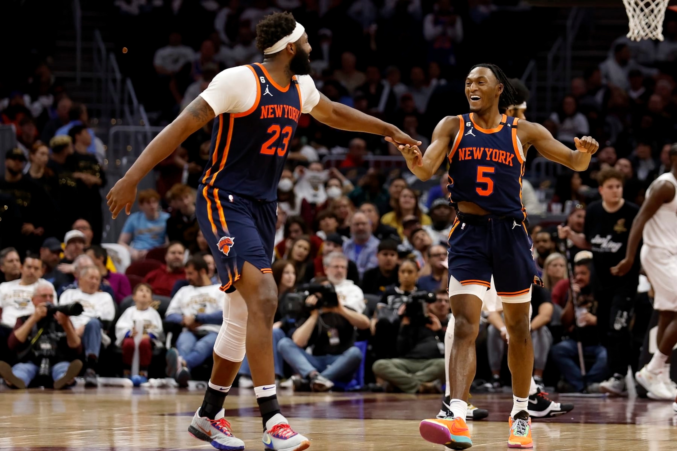 Mitchell Robinson and Immanuel Quickley