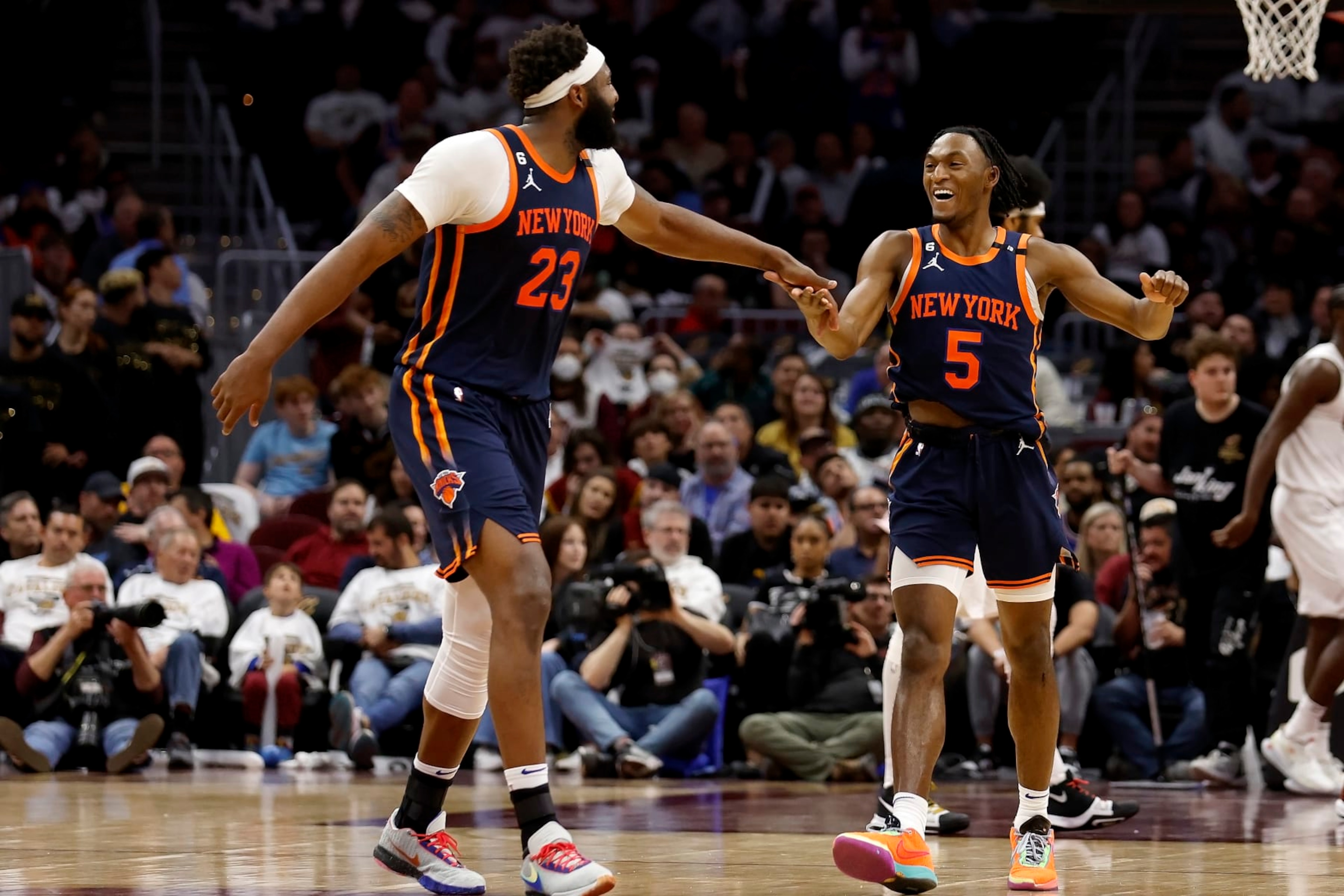 Mitchell Robinson and Immanuel Quickley