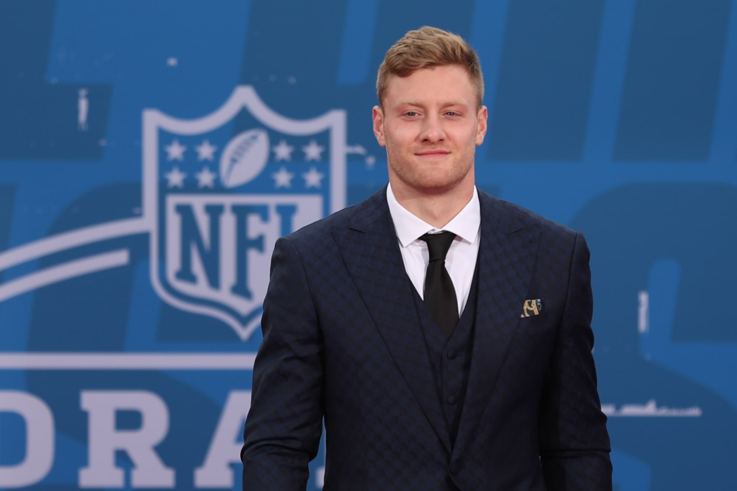 KANSAS CITY, MO - APRIL 27: Kentucky quarterback Will Levis during the NFL Draft Red Carpet event on April 27, 2023 at Union Station in Kansas City, MO. (Photo by Scott Winters/Icon Sportswire via Getty Images)