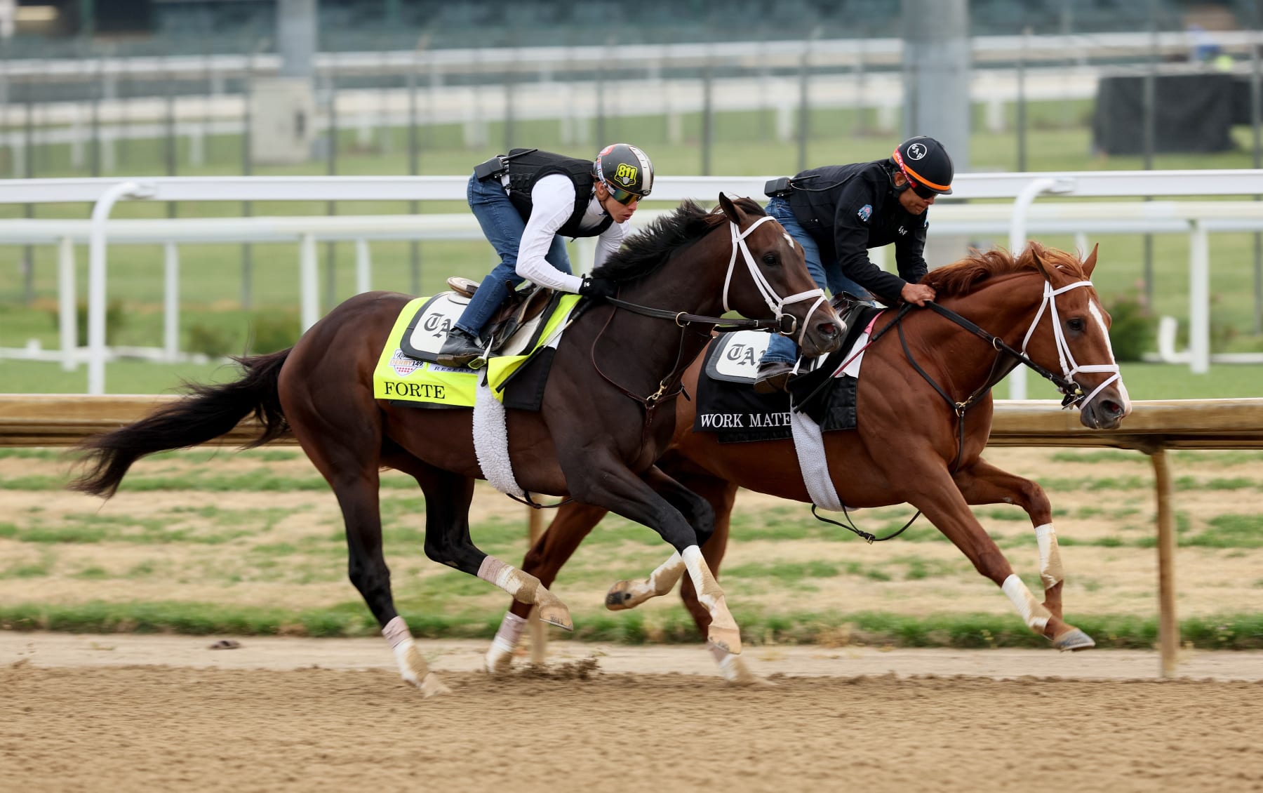 Kentucky Derby favorite Forte and jockey Irad Ortiz Jr. prepare for the Derby. 