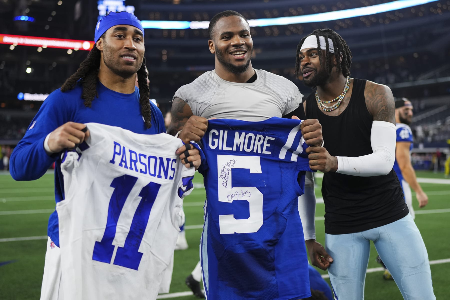 Stephon Gilmore will join Micah Parsons and Trevon Diggs on the Cowboys defense. 
