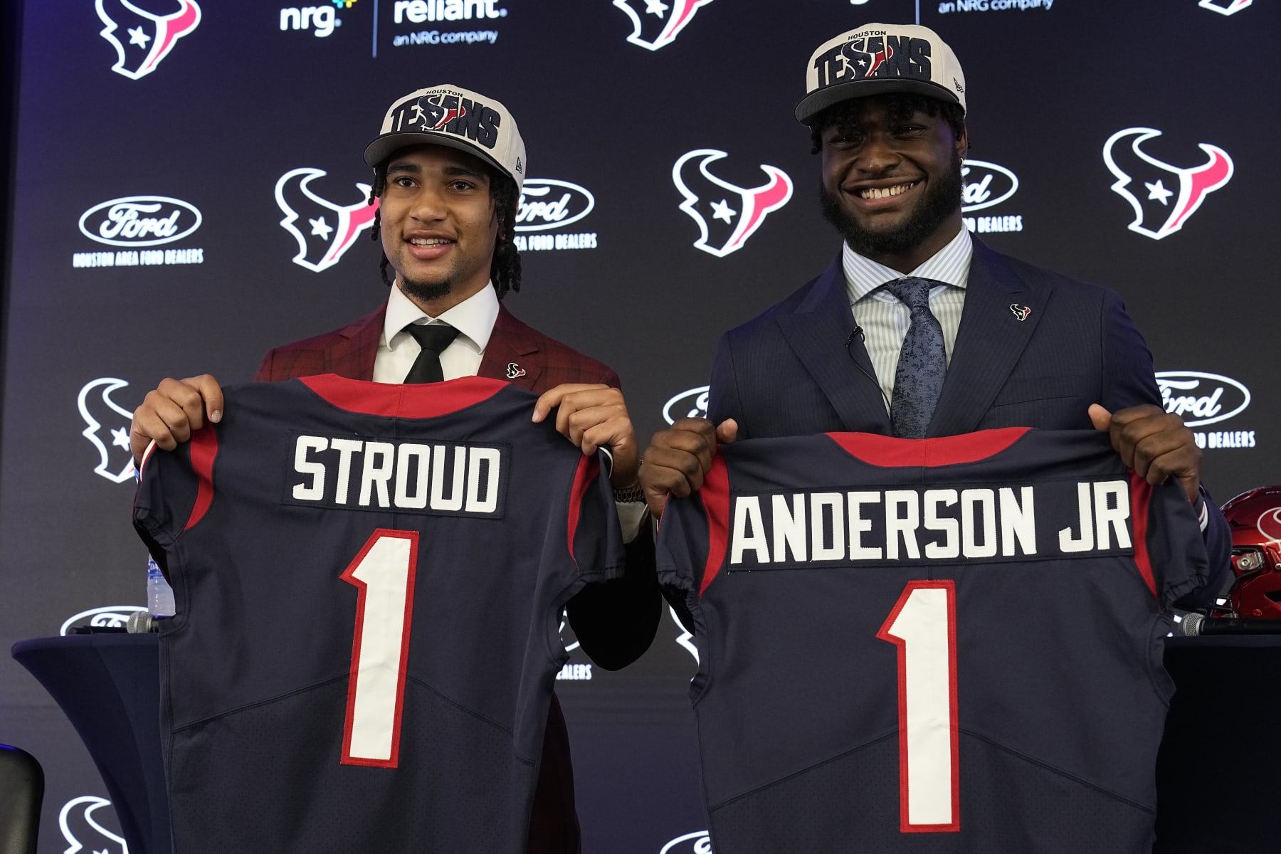 New Texans QB C.J. Stroud and edge-rusher Will Anderson Jr.
