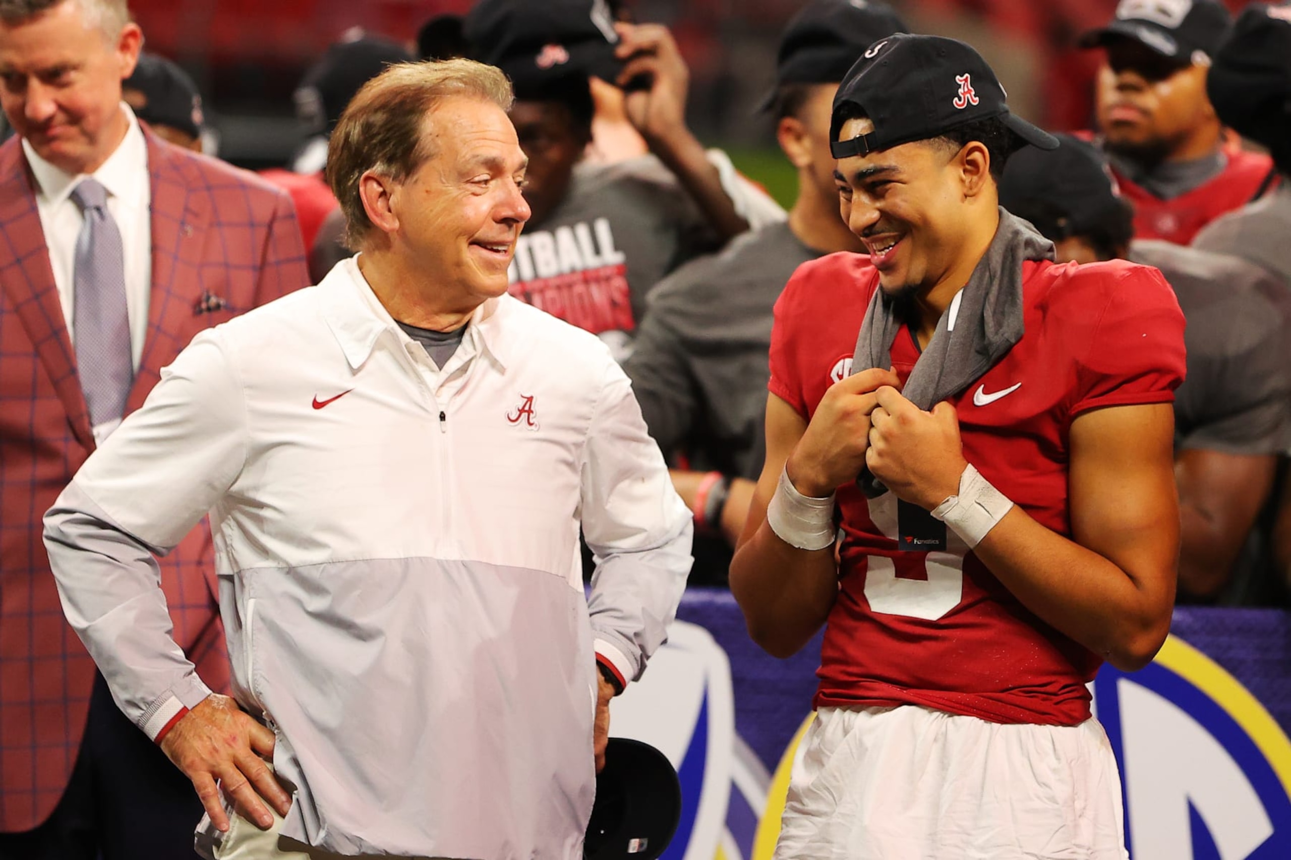 Nick Saban and Bryce Young Nick Saban and Bryce Young