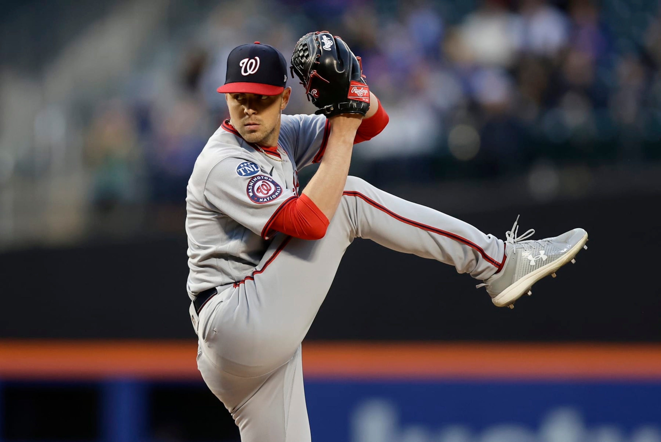 NEW YORK, NEW YORK - APRIL 26: (NEW YORK DAILIESOUT) MacKenzie Gore #1 of the Washington Nationals in action against the New York Mets at Citi Field on April 26, 2023 in New York City. The Nationals defeated the Mets 4-1. (Photo by Jim McIsaac/Getty Images) NEW YORK, NEW YORK - APRIL 26: (NEW YORK DAILIESOUT) MacKenzie Gore #1 of the Washington Nationals in action against the New York Mets at Citi Field on April 26, 2023 in New York City. The Nationals defeated the Mets 4-1. (Photo by Jim McIsaac/Getty Images)