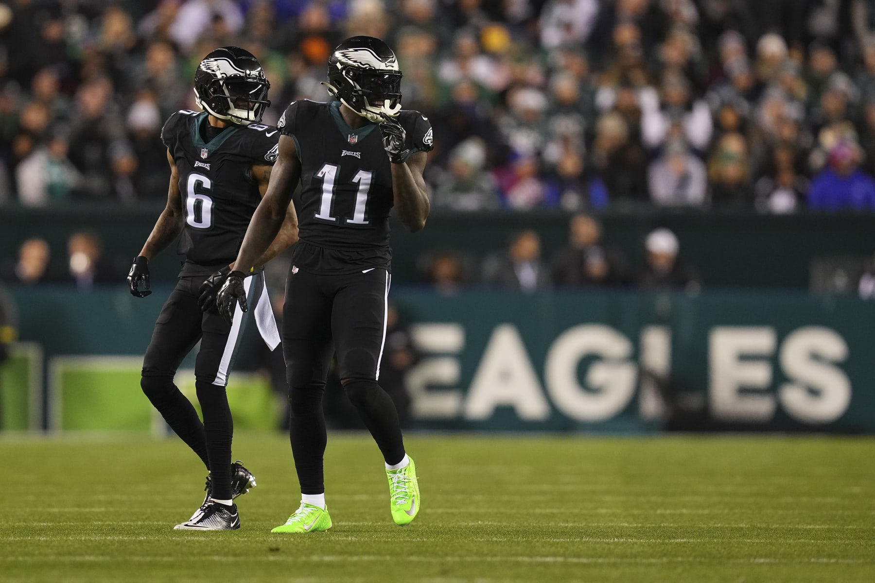 DeVonta Smith and A.J. Brown