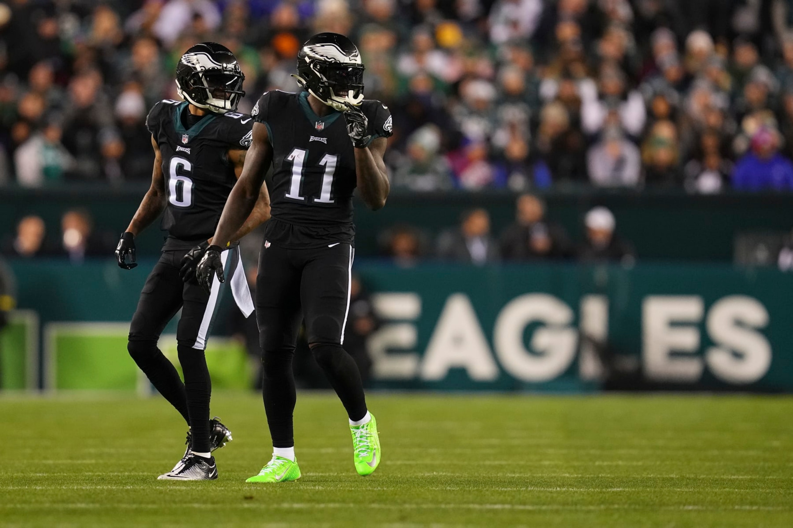 DeVonta Smith and A.J. Brown DeVonta Smith and A.J. Brown