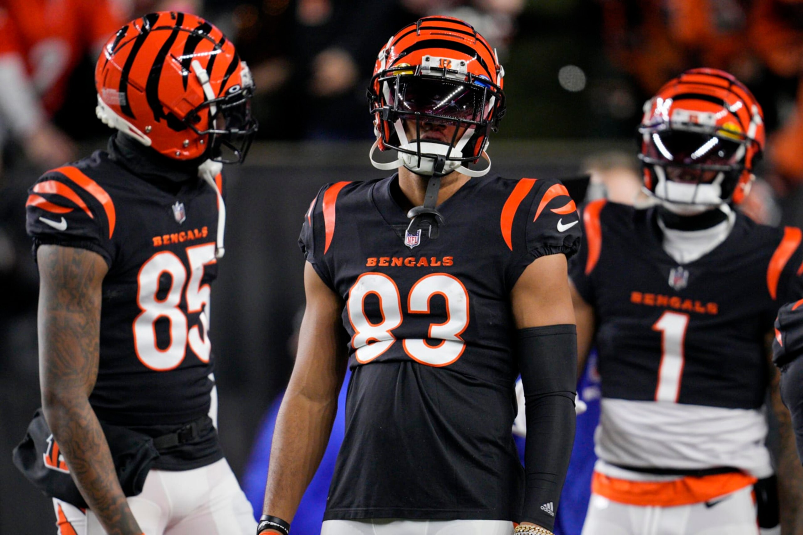 Tee Higgins, Tyler Boyd and Ja'Marr Chase Tee Higgins, Tyler Boyd and Ja'Marr Chase